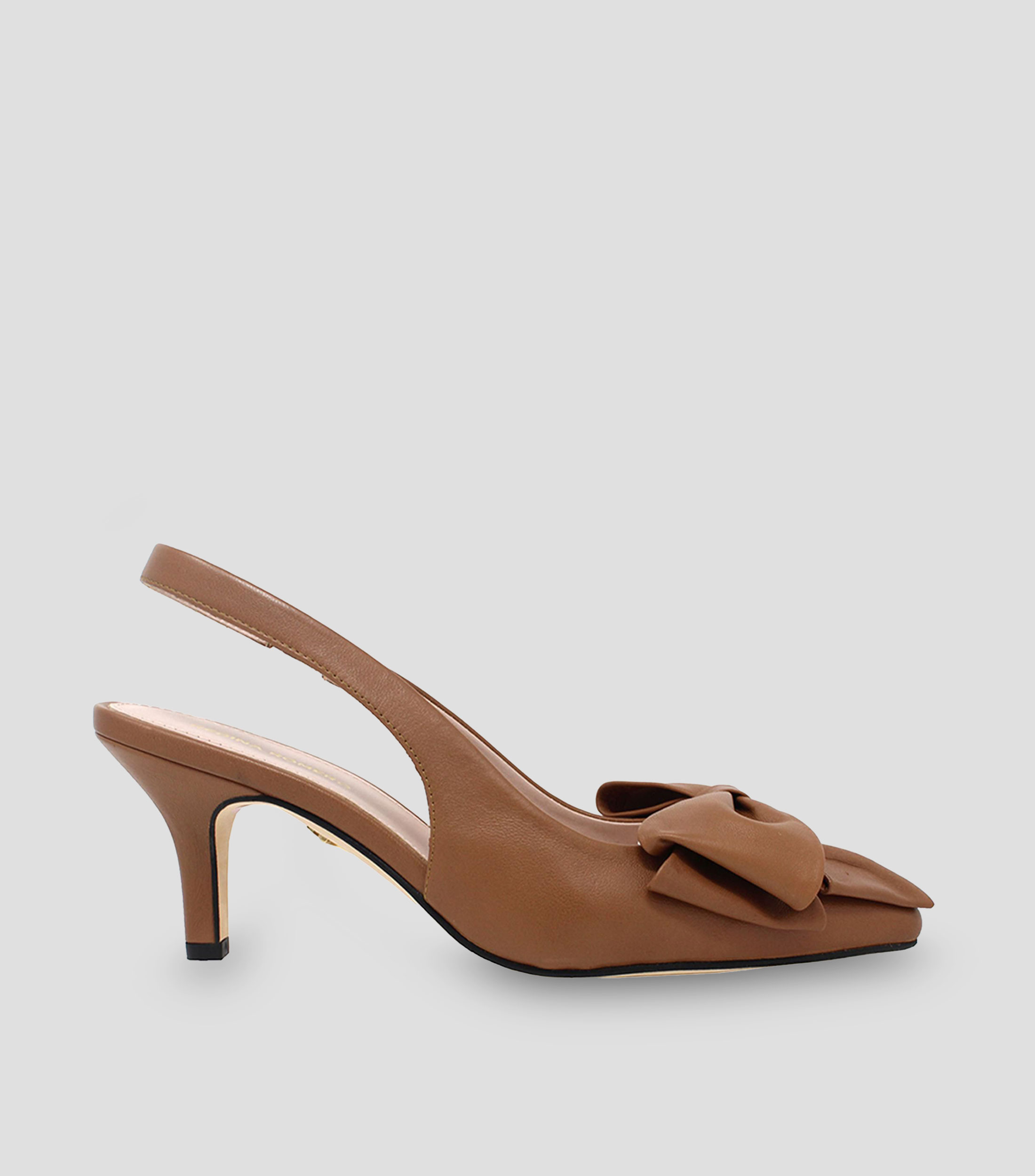Zapatillas slingback Mimi con tacón bajo delgado Mujer