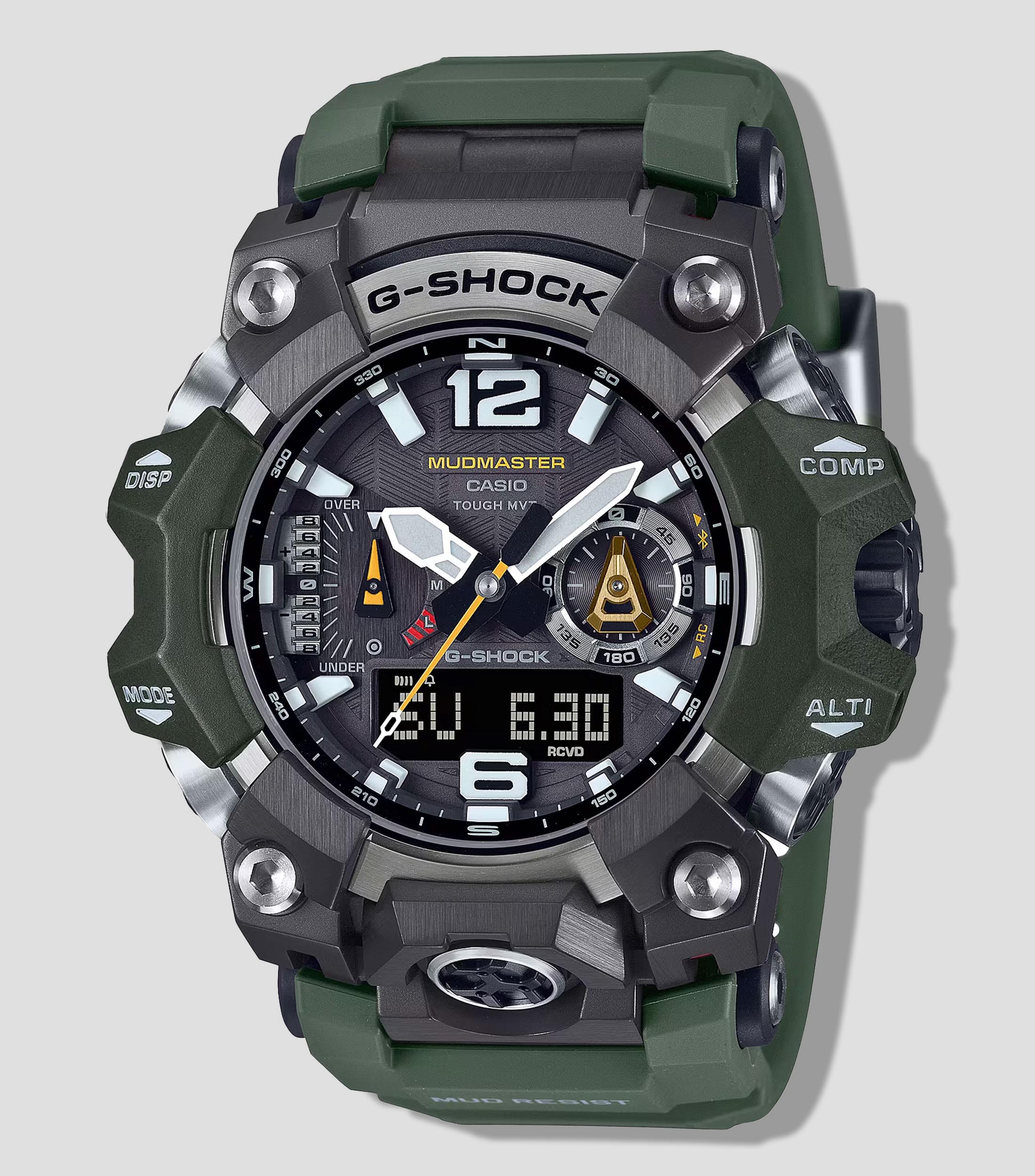 Reloj para Hombre G-Shock Mudmaster Casual, Negro, Verde