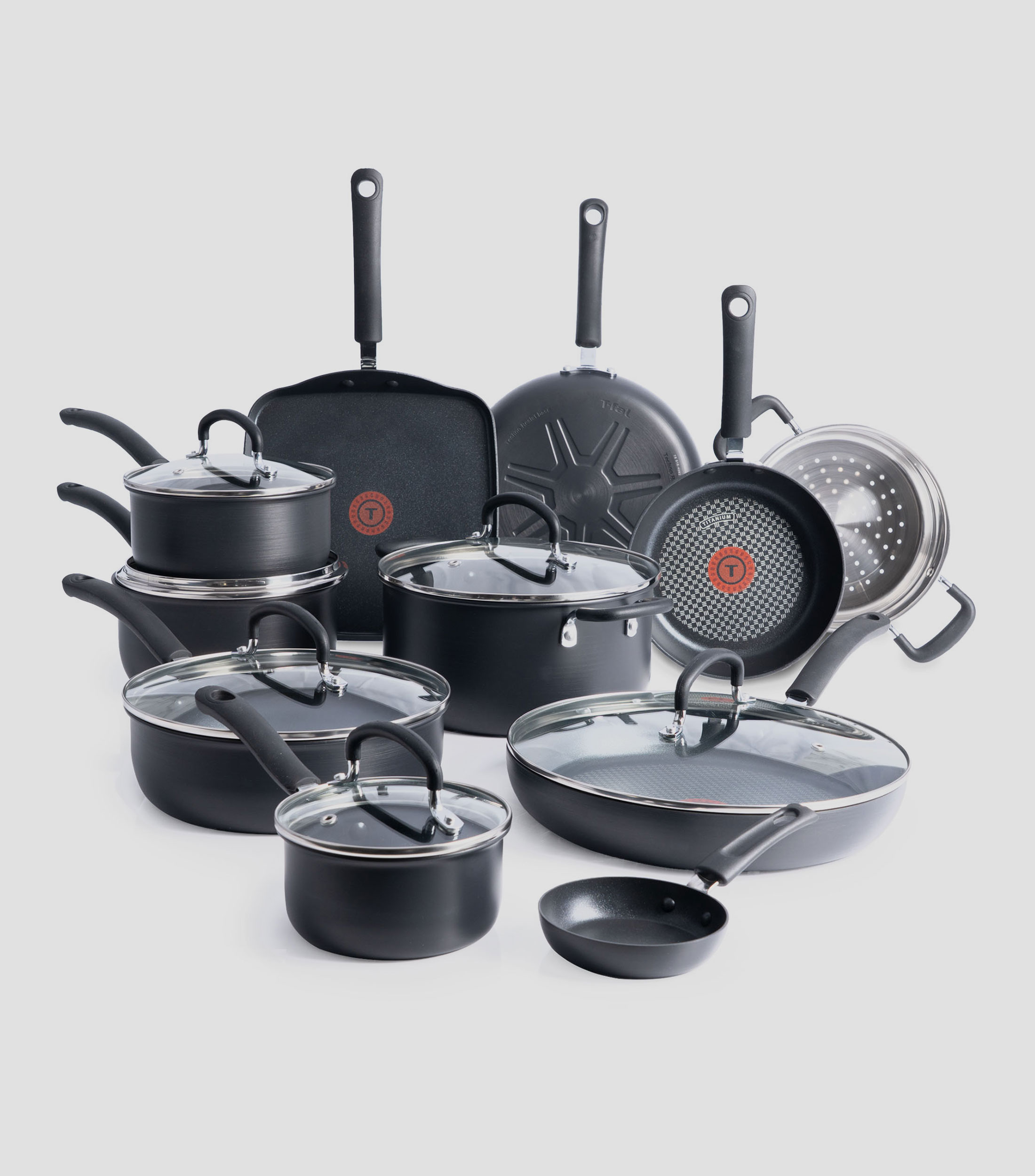 Bateria de Cocina en Aluminio Ultimate Hard Anodized 17 Piezas