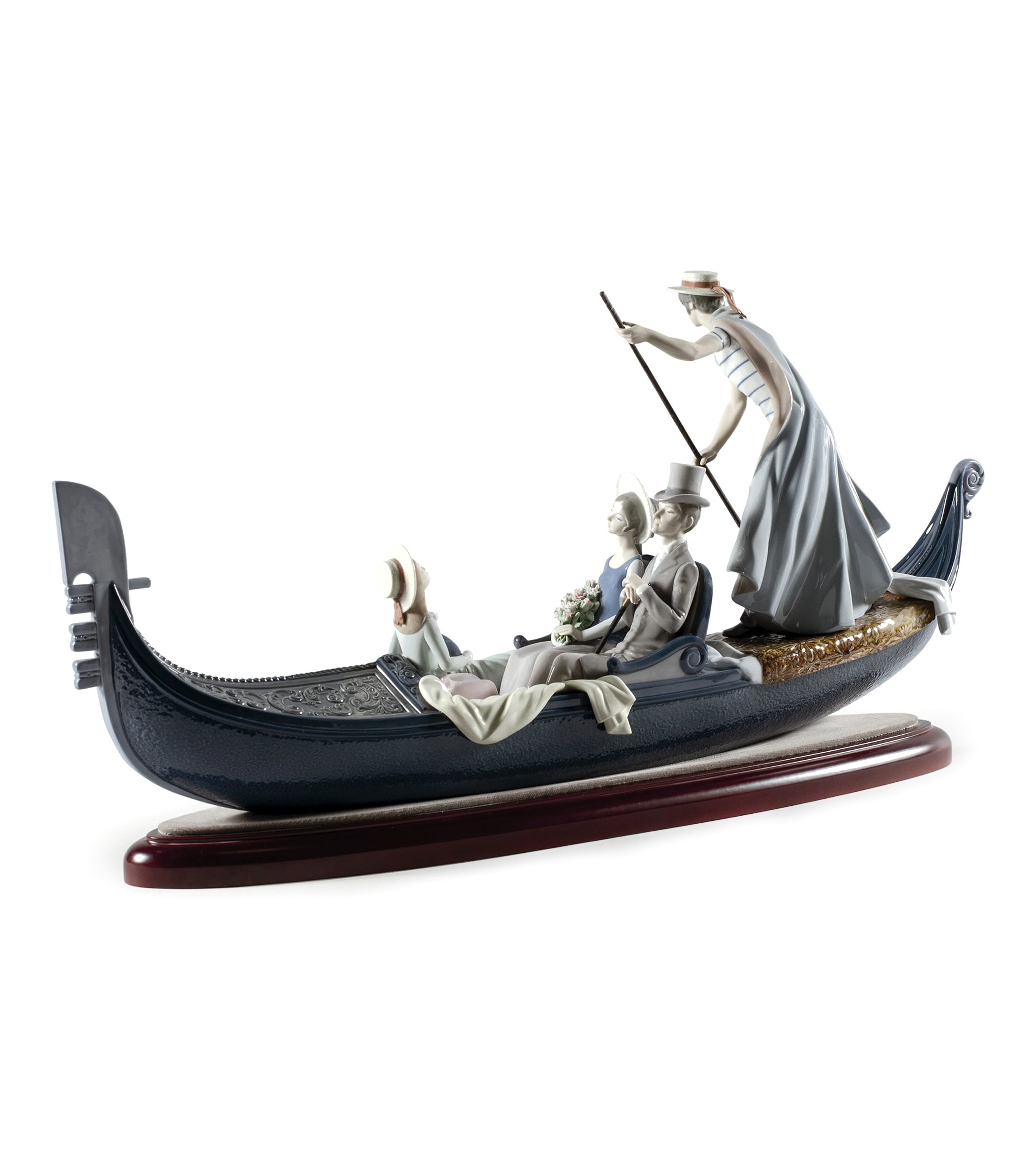Escultura En la Gondola en porcelana