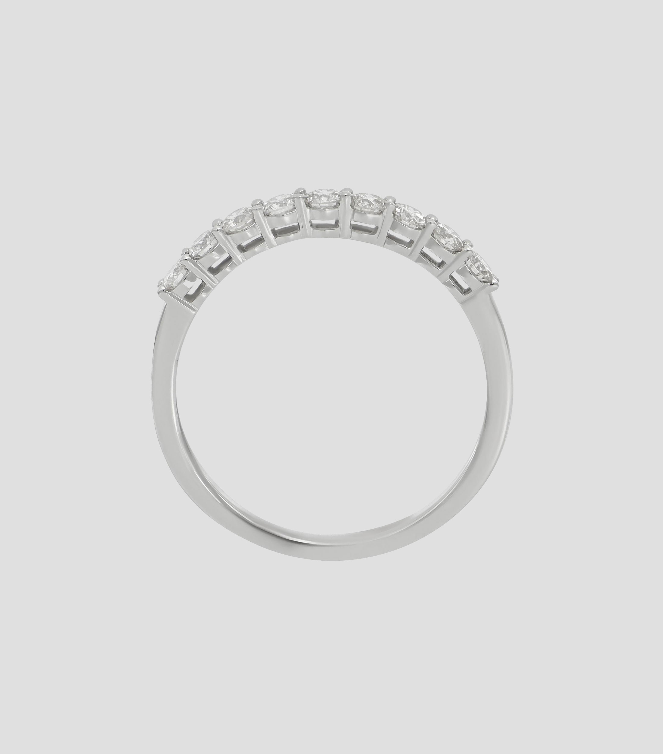 Anillo en Oro Blanco de 14 Kilates con Diamante Mujer