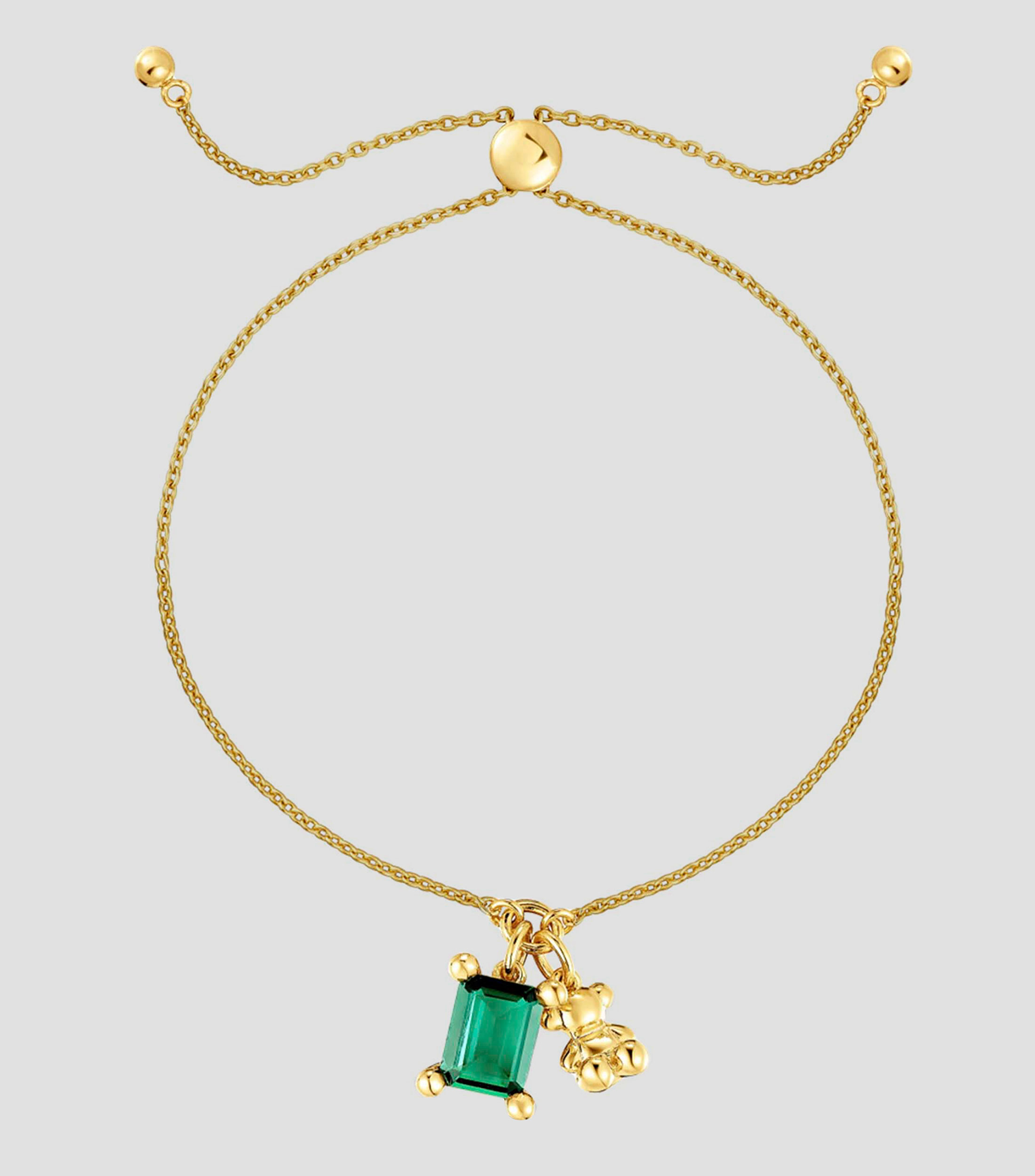 Pulsera eslabonada Bold Bear en plata Mujer