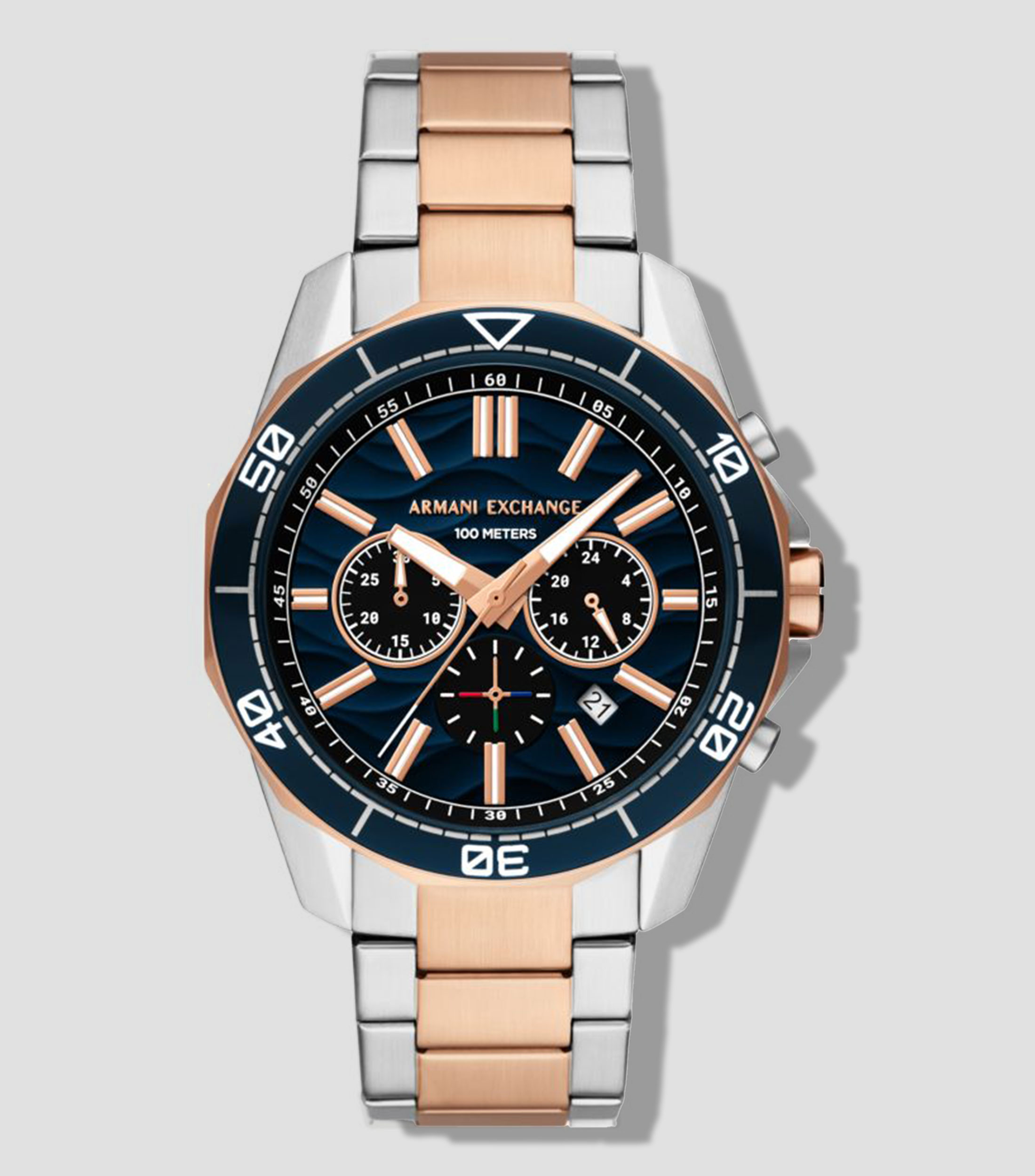 Reloj para Hombre Spencer casual tono oro rosa, plateado