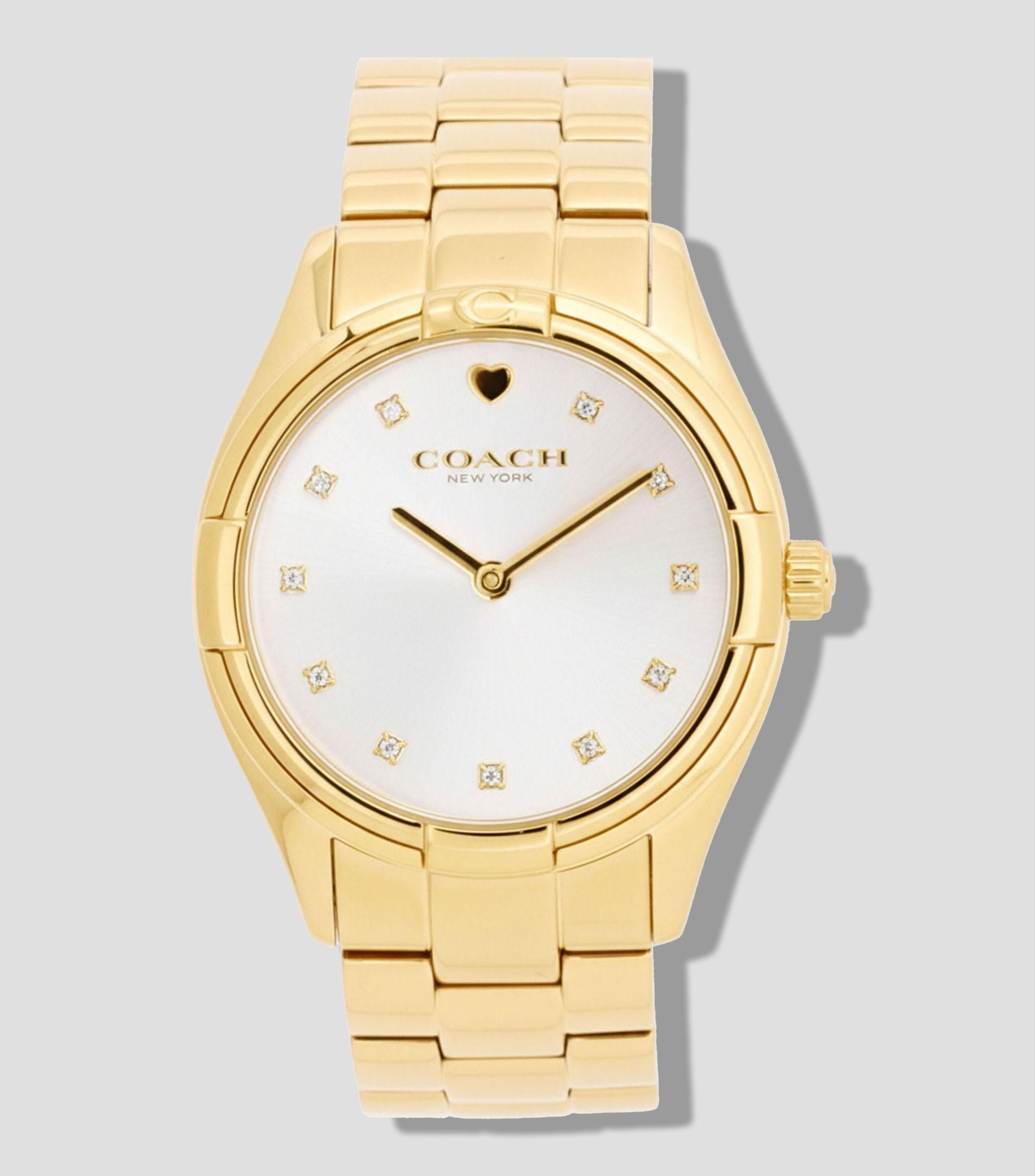 Reloj para Mujer Brooks De vestir Dorado, Blanco
