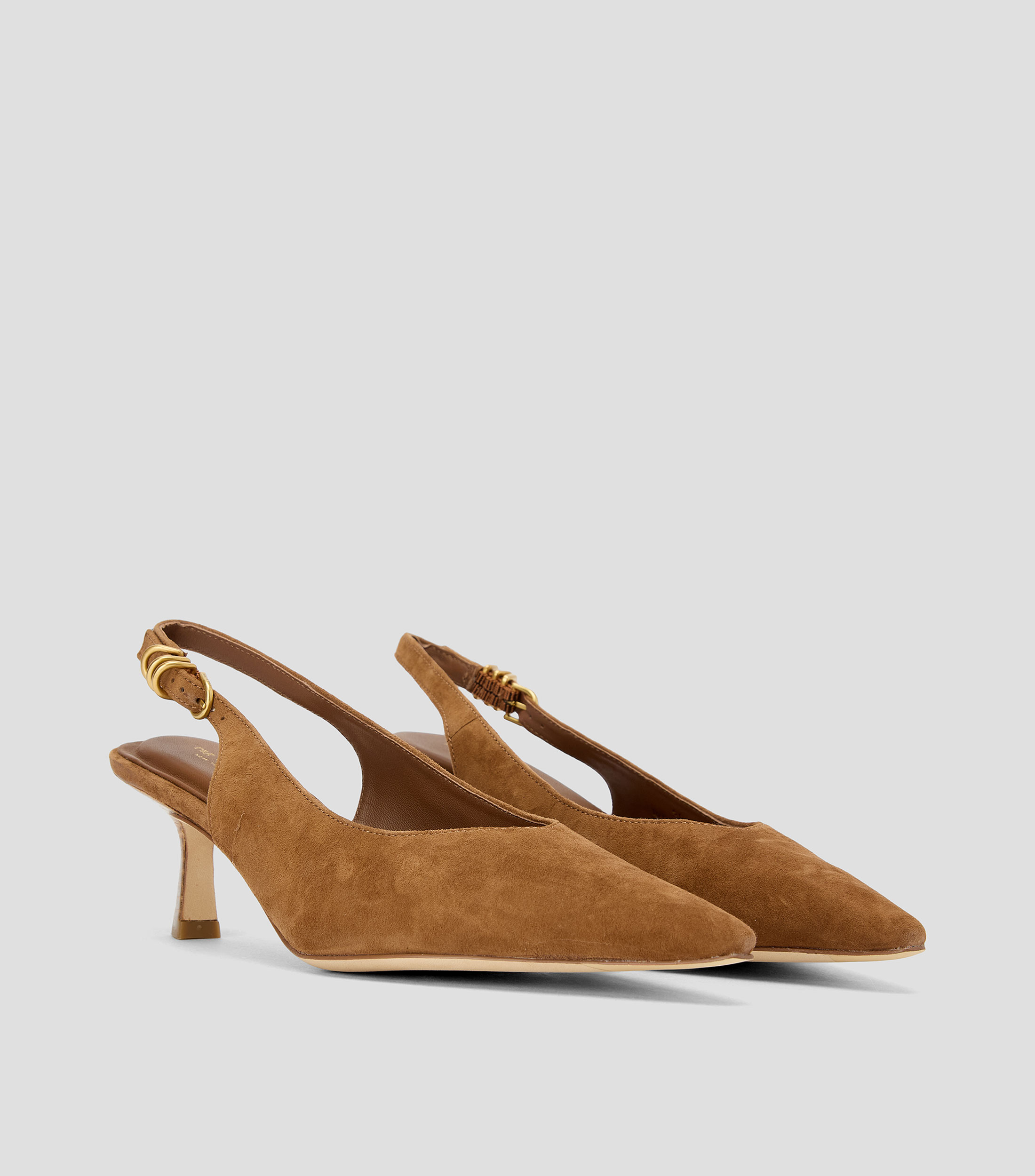 Zapatillas slingback Brynn con tacón medio y delgado Mujer