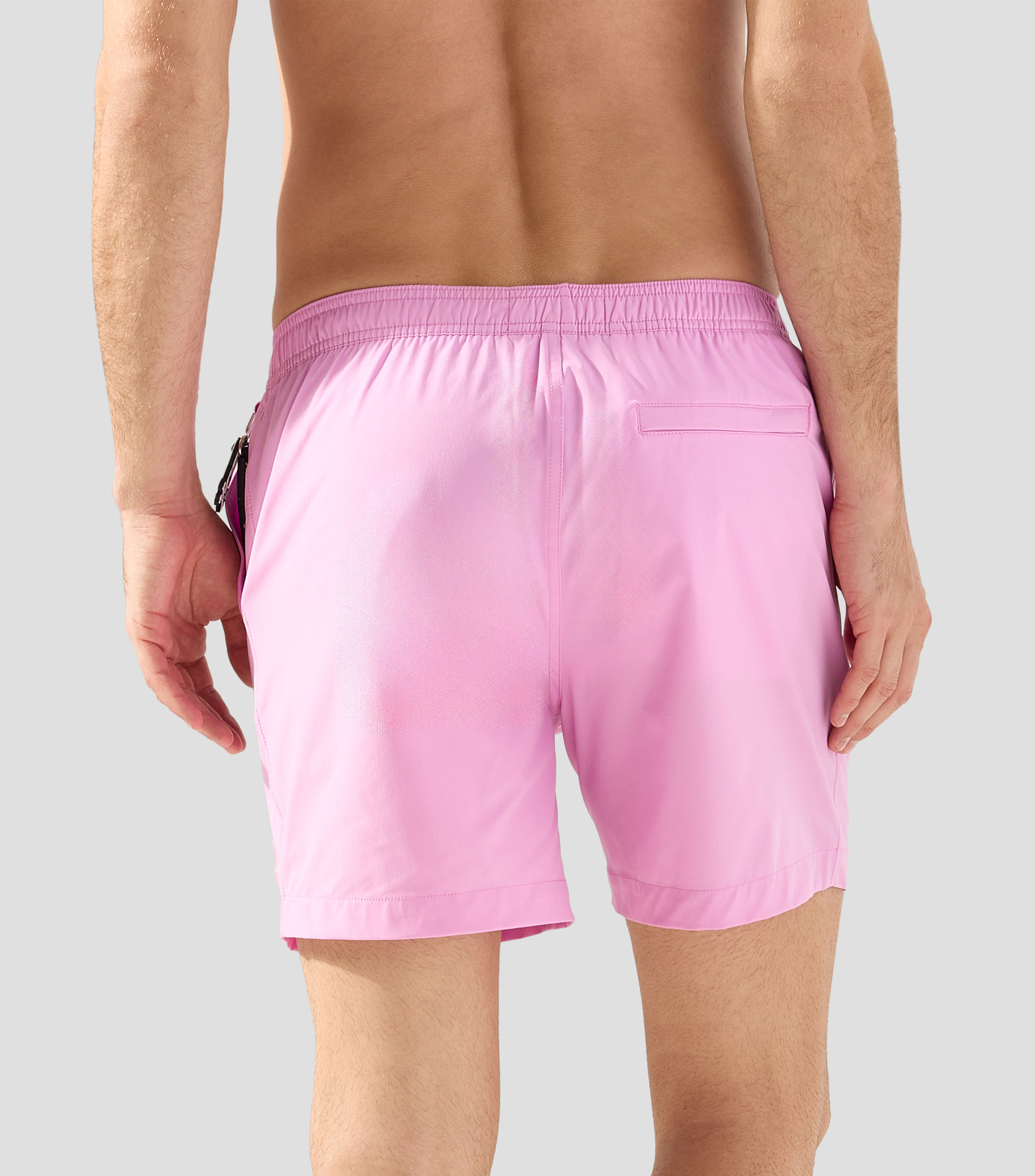 Traje de baño largo liso Hombre