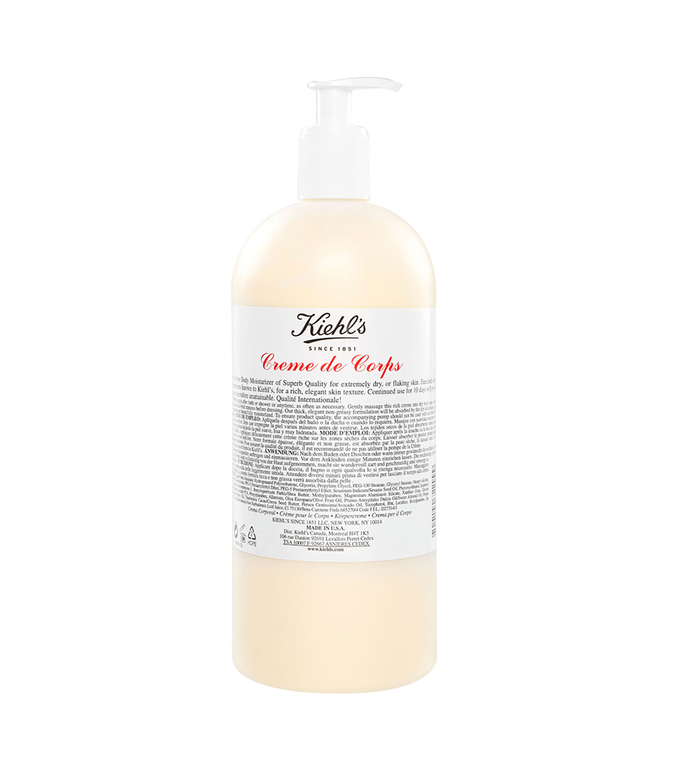 Crema Corporal, Creme de Corps, 1 L
