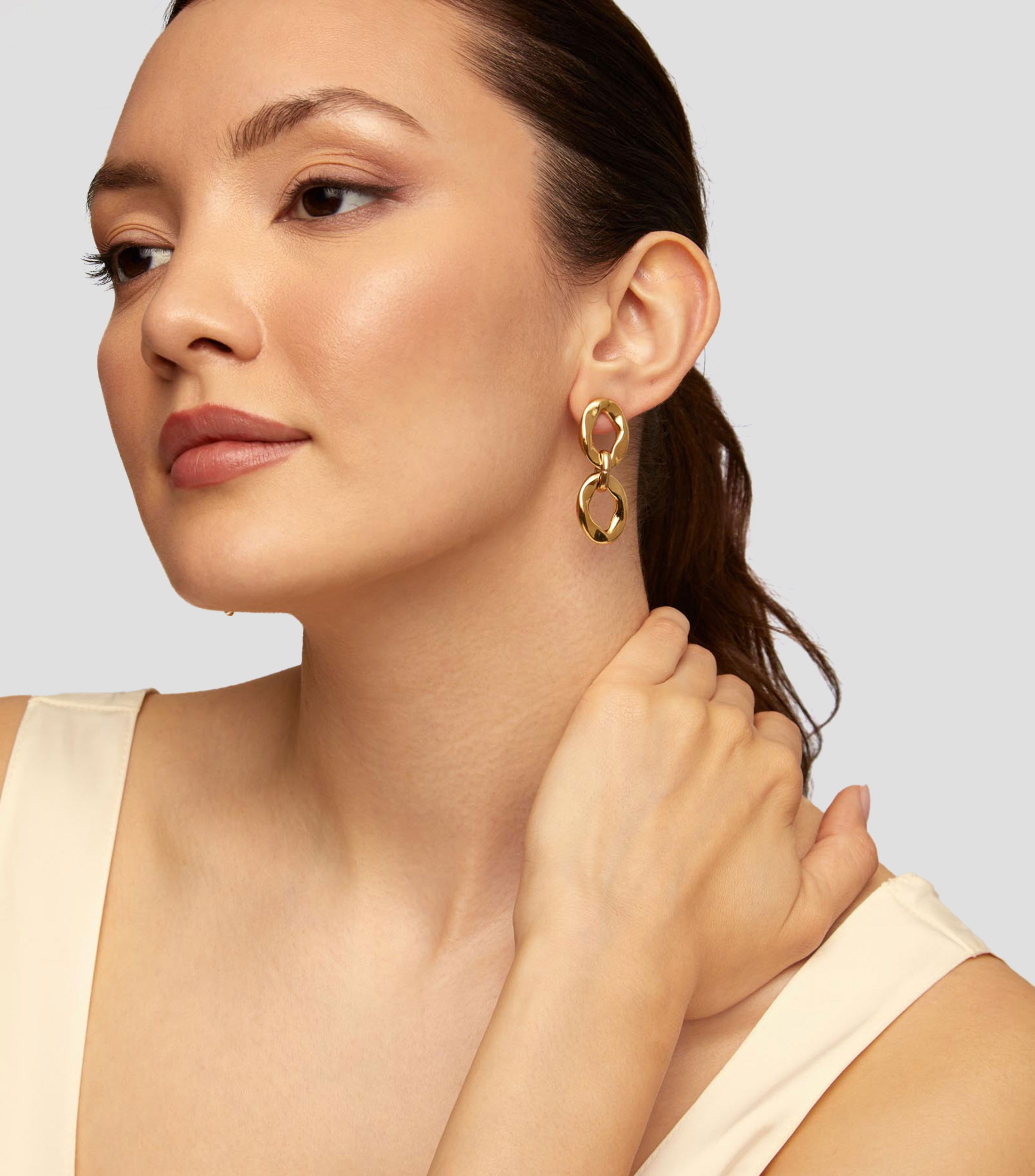 Pendientes Joyful eslabonados Mujer