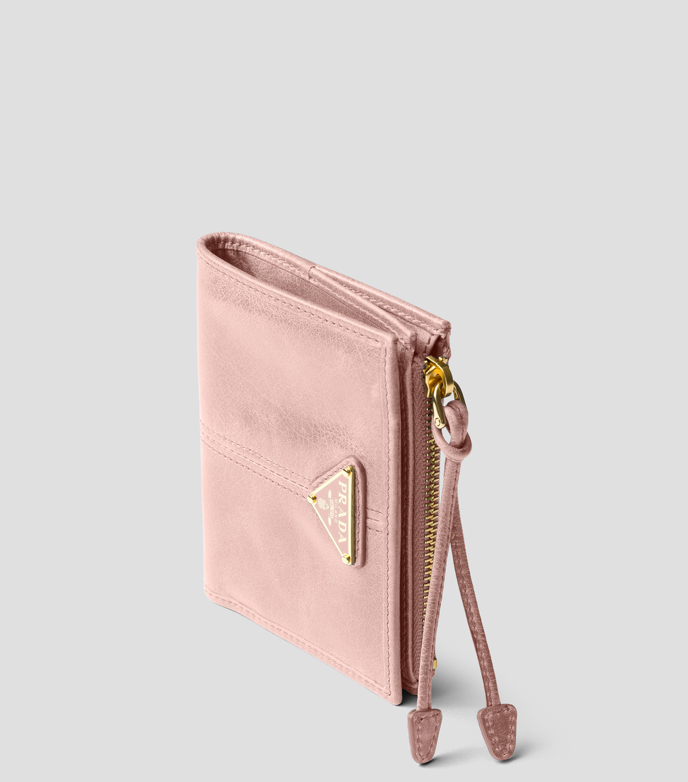 Cartera en piel con detalle texturizado Mujer