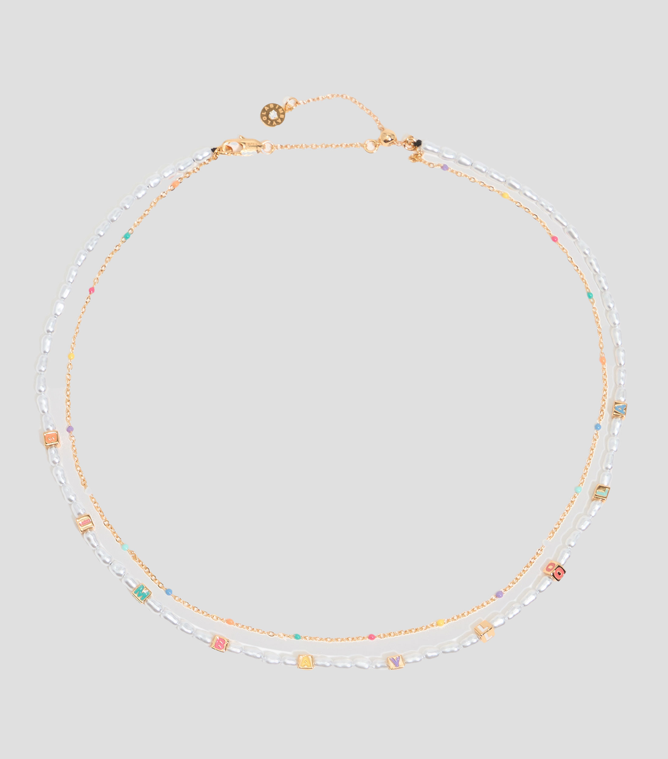 Collar dados multicolor Mujer