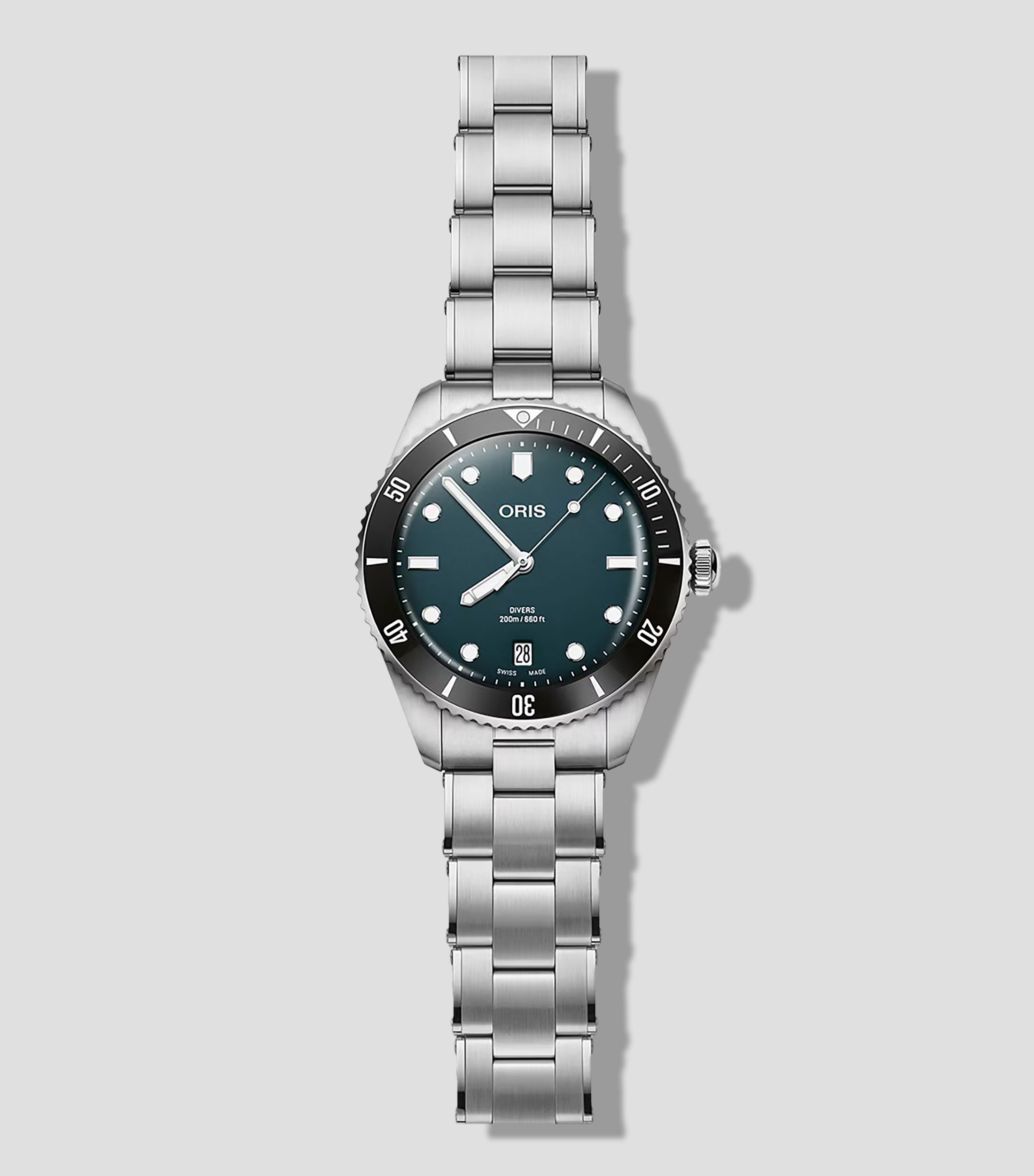 Reloj para Hombre Divers Date Deportivo Plateado