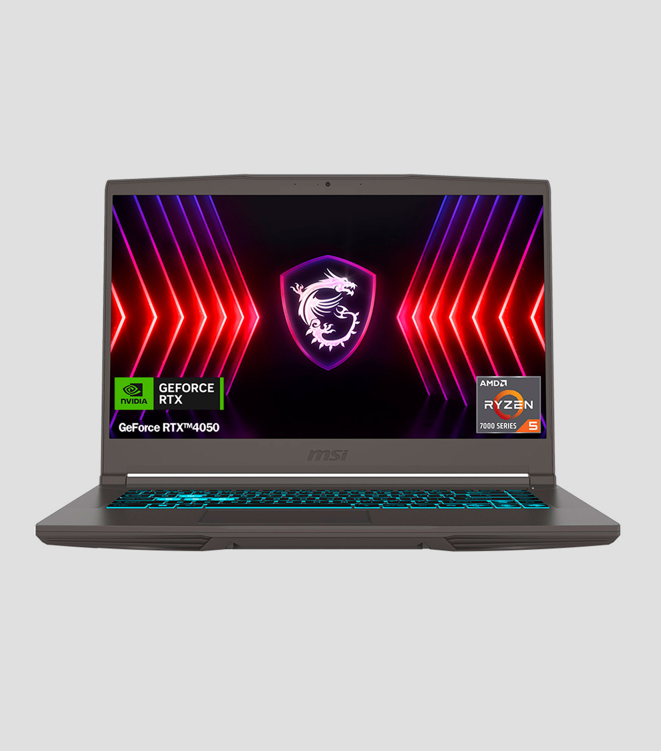 Laptop Gaming Thin A15 B7V, 15.6quot, NVIDIA RTX 4050, AMD Ryzen 5 7535HS, RAM 16 GB, 512 GB SSD, Gris
