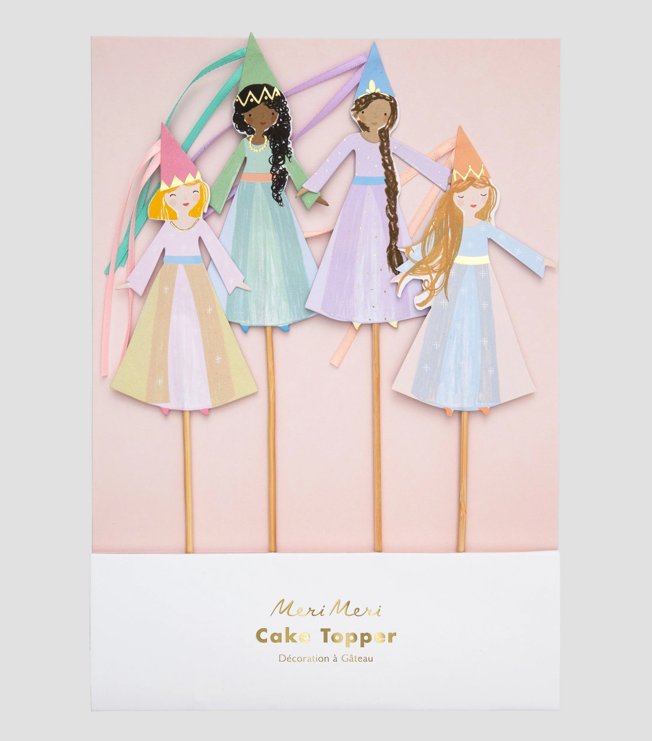 Set 4 adornos para pastel Magical Princess