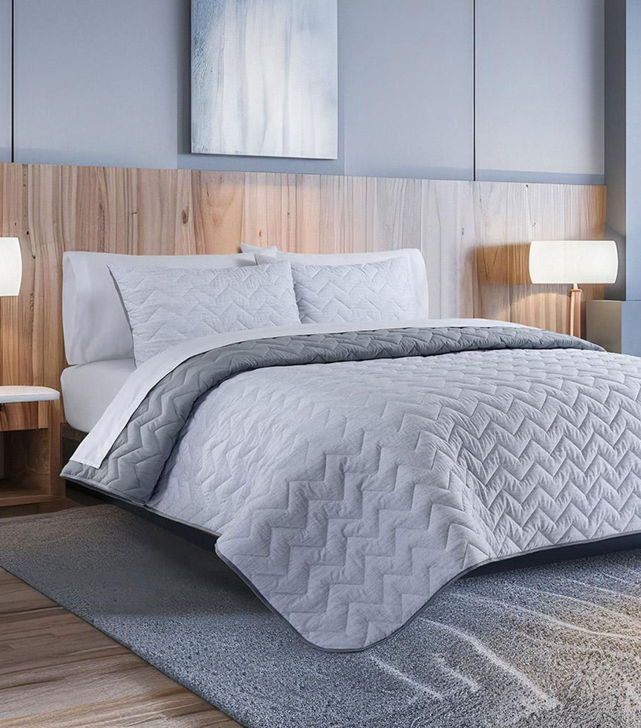 Juego de colcha queen size Matteo