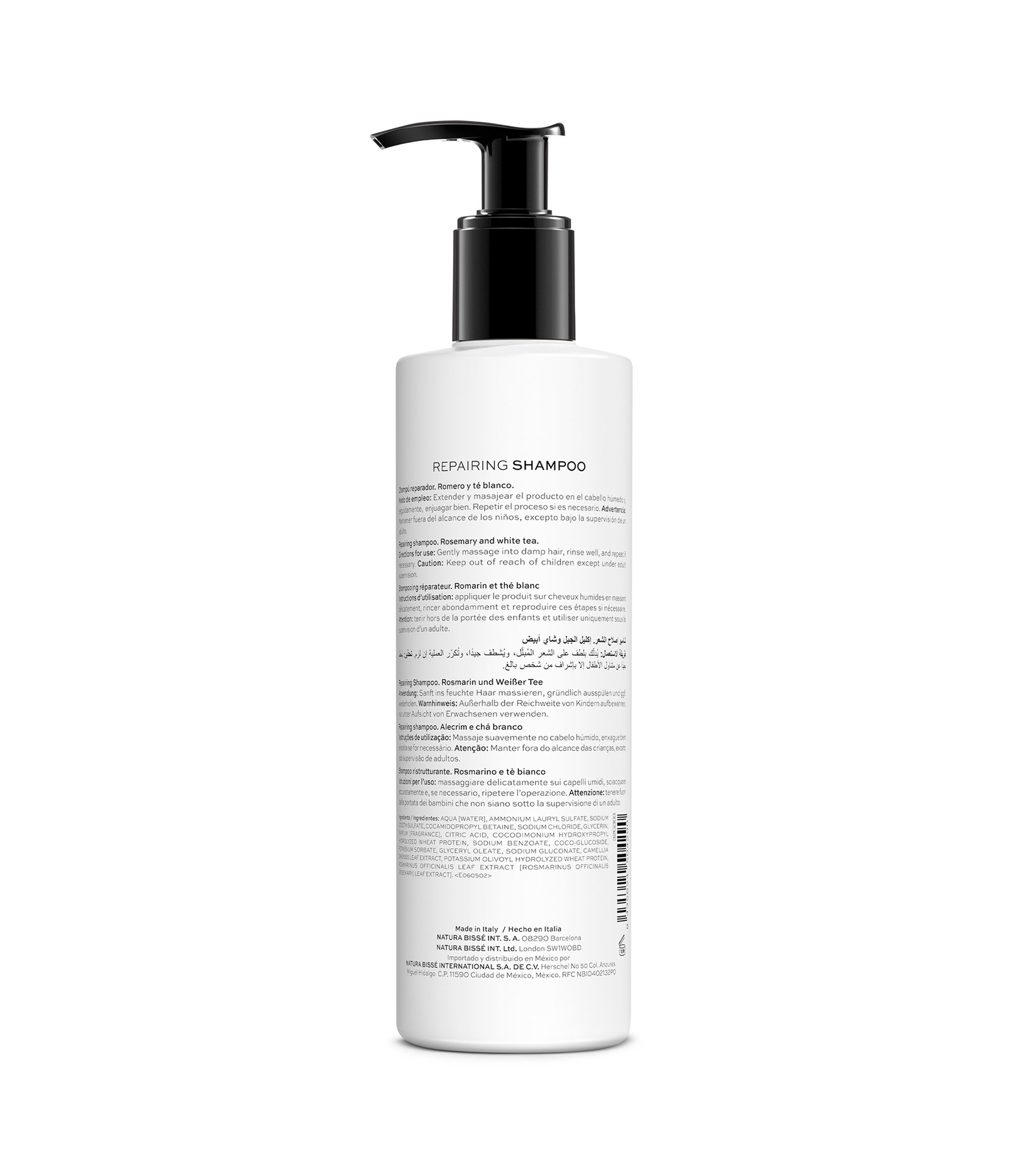 Shampoo Reparador Romero y te blanco, 300 ml