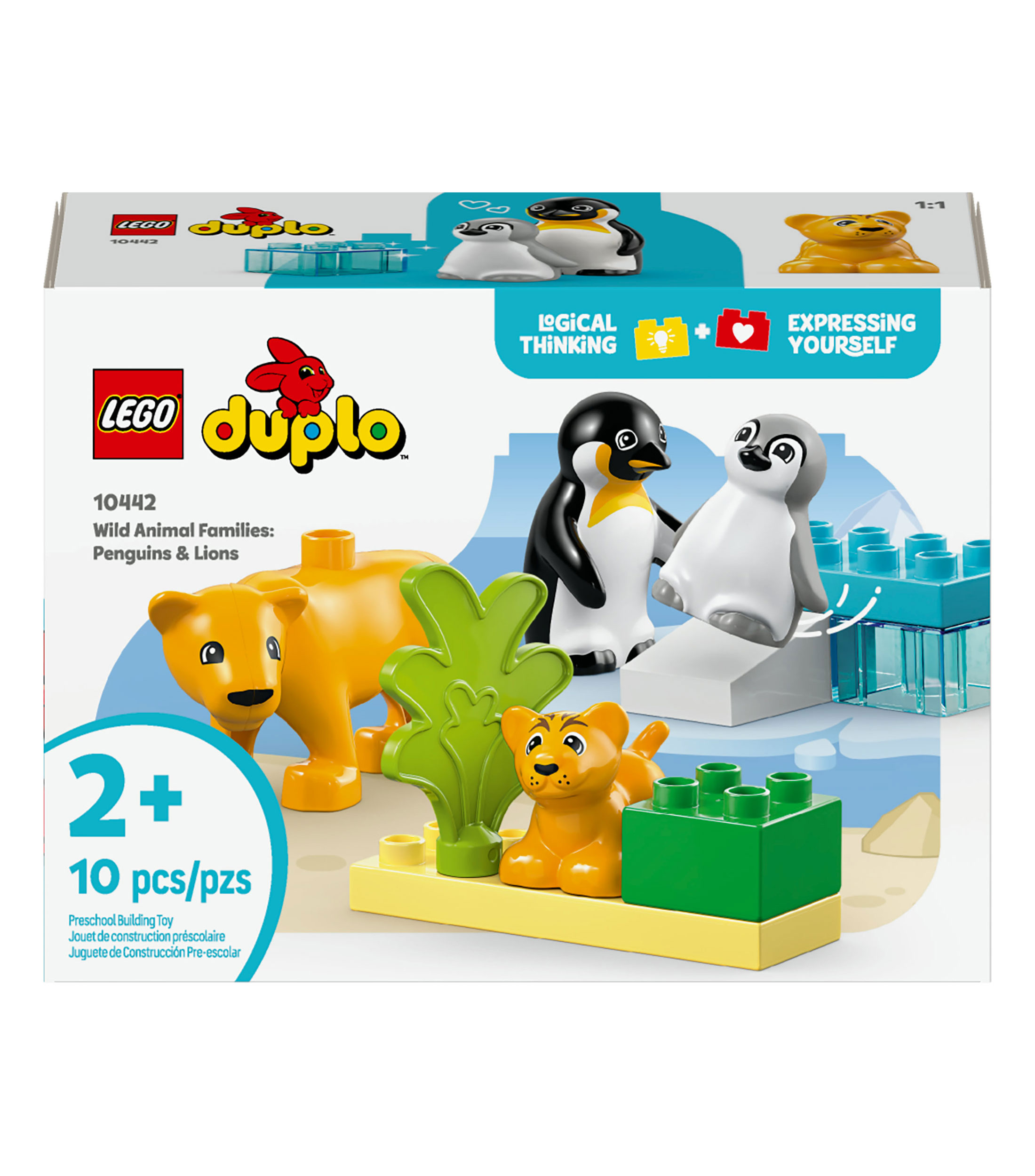 Lego Duplo Mi Pueblo Familias de la Fauna Salvaje Pingüinos y Leones 10442