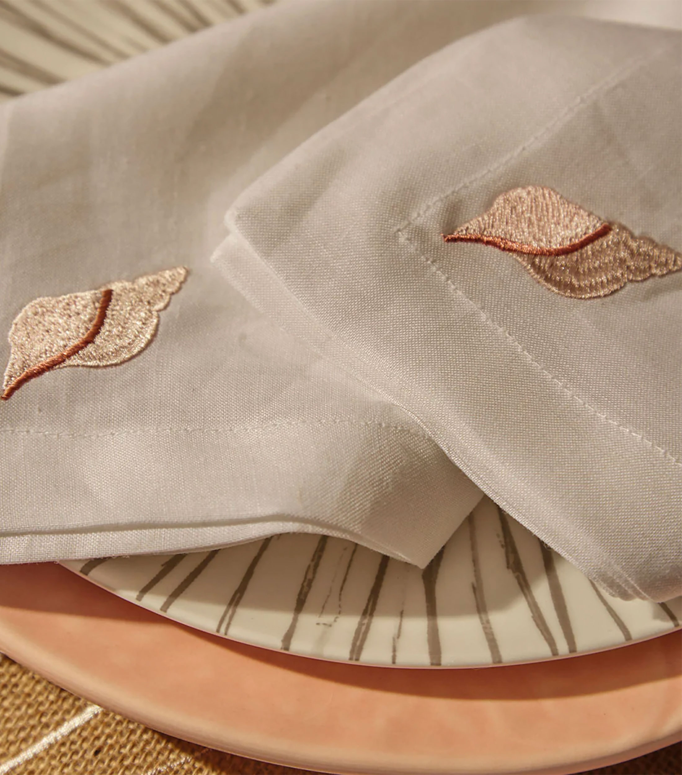 Set 4 Platos trinche con rayas