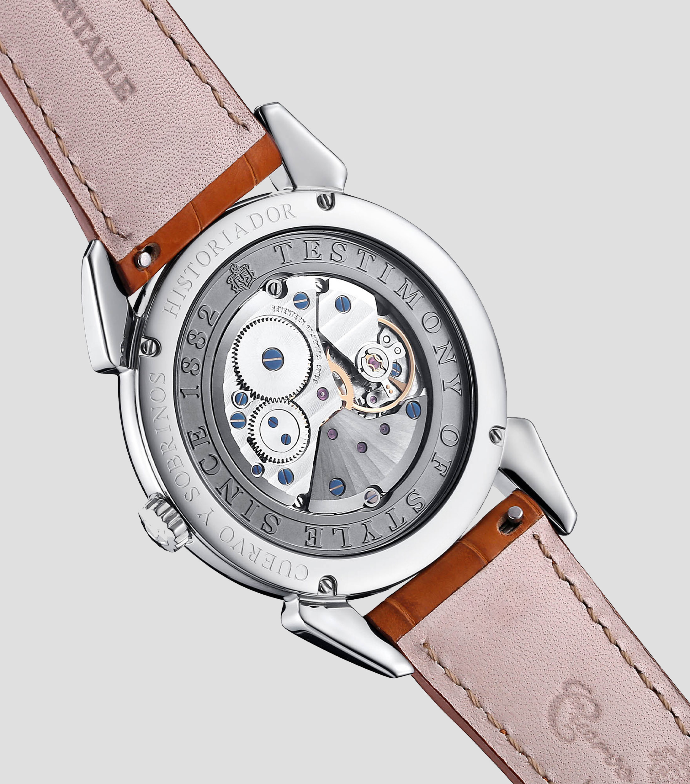 Reloj para Hombre Flameante casual plateado