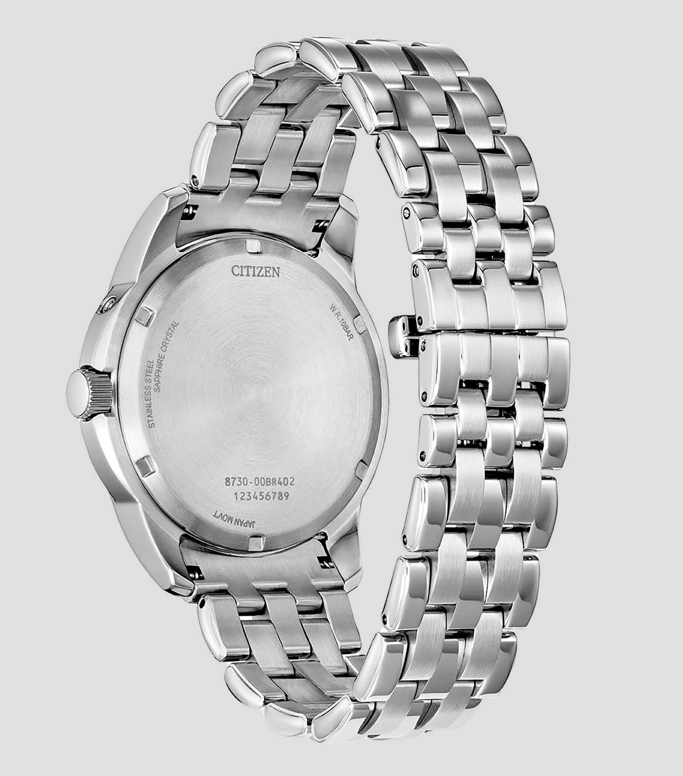 Reloj para Hombre Calendrier casual plateado, azul