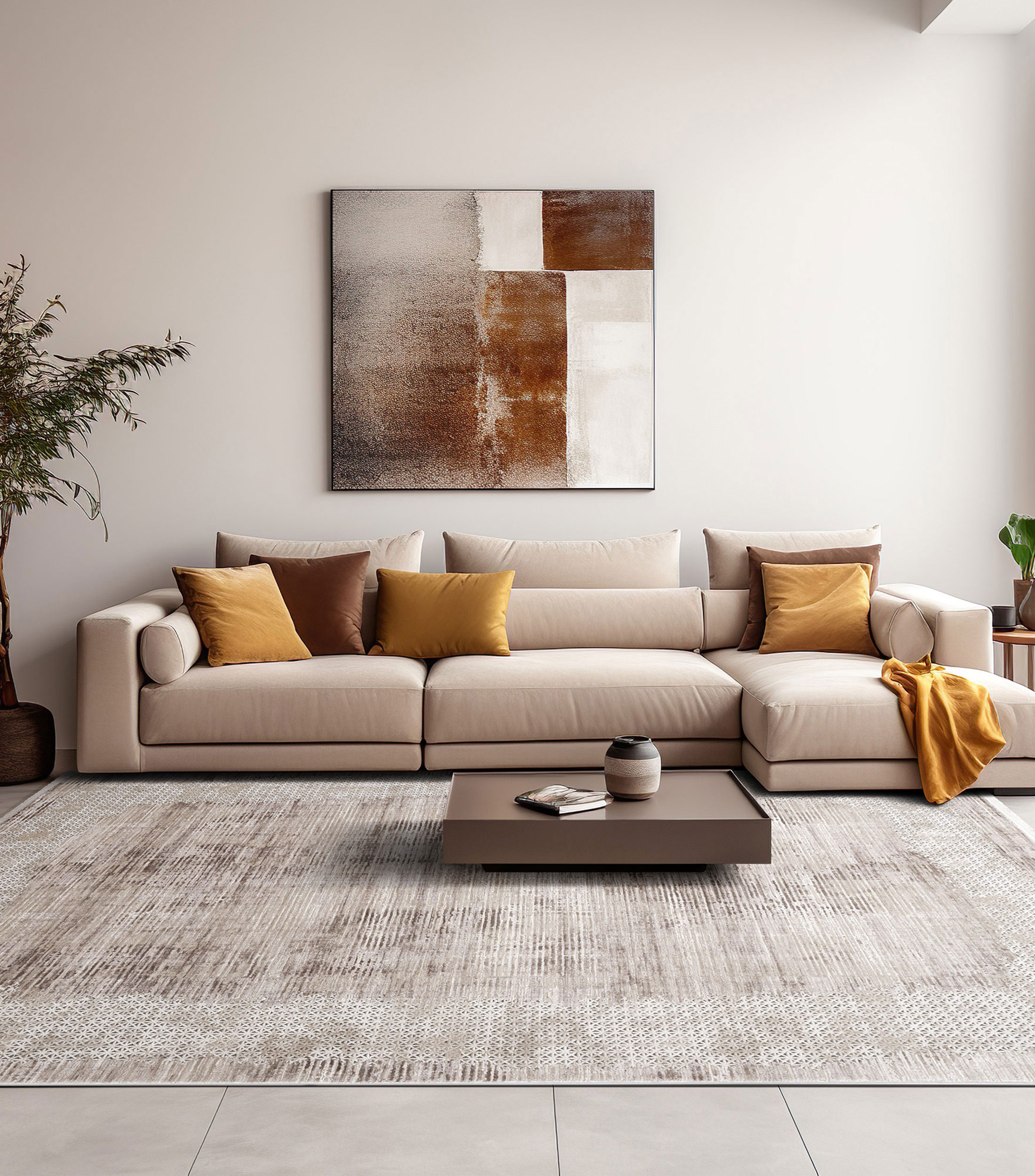 Tapete decorativo Enova en viscosa 230 x 160 cm