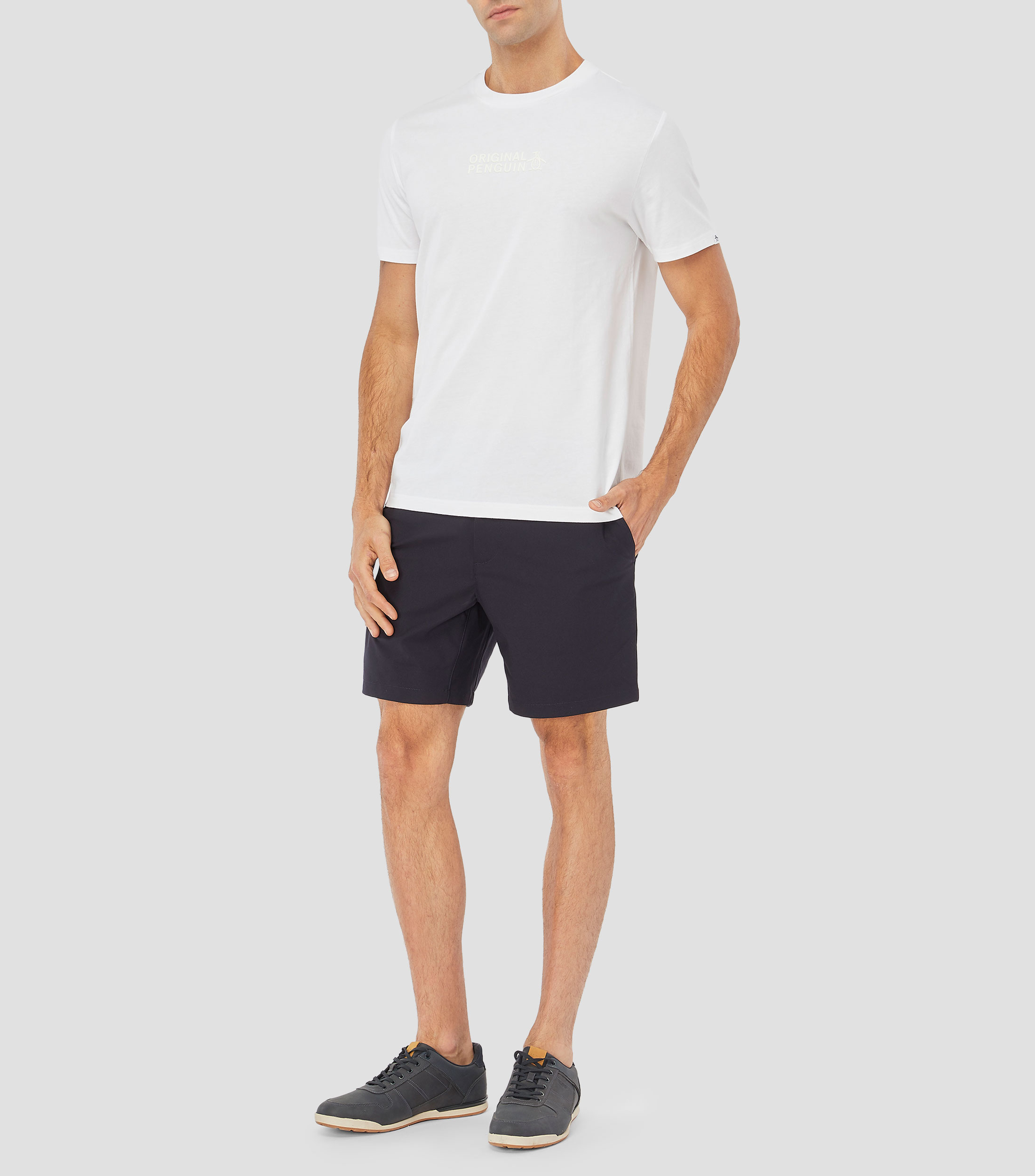Playera cuello redondo manga corta lisa Hombre