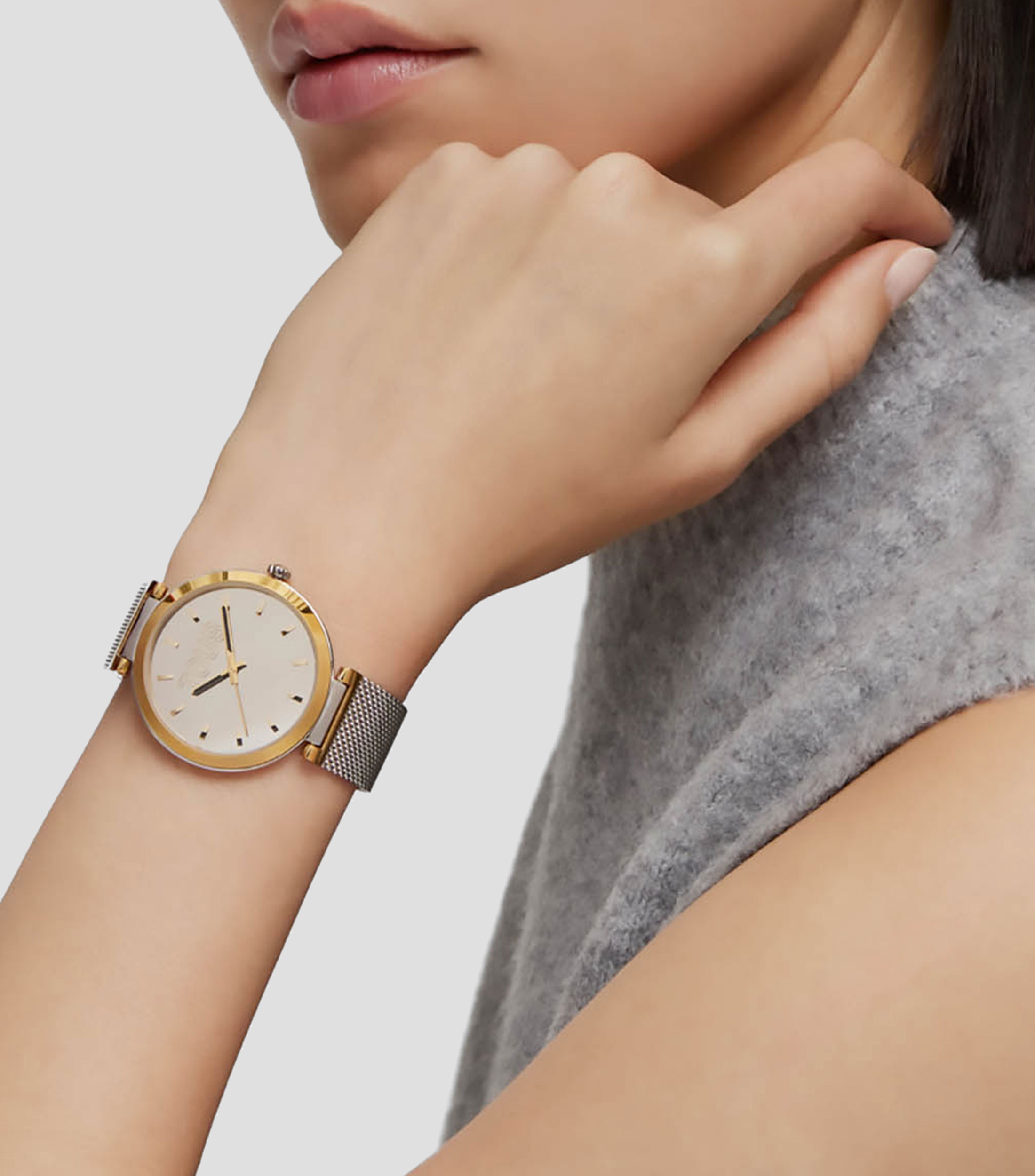 Reloj para Mujer S-Mesh Casual, Dorado
