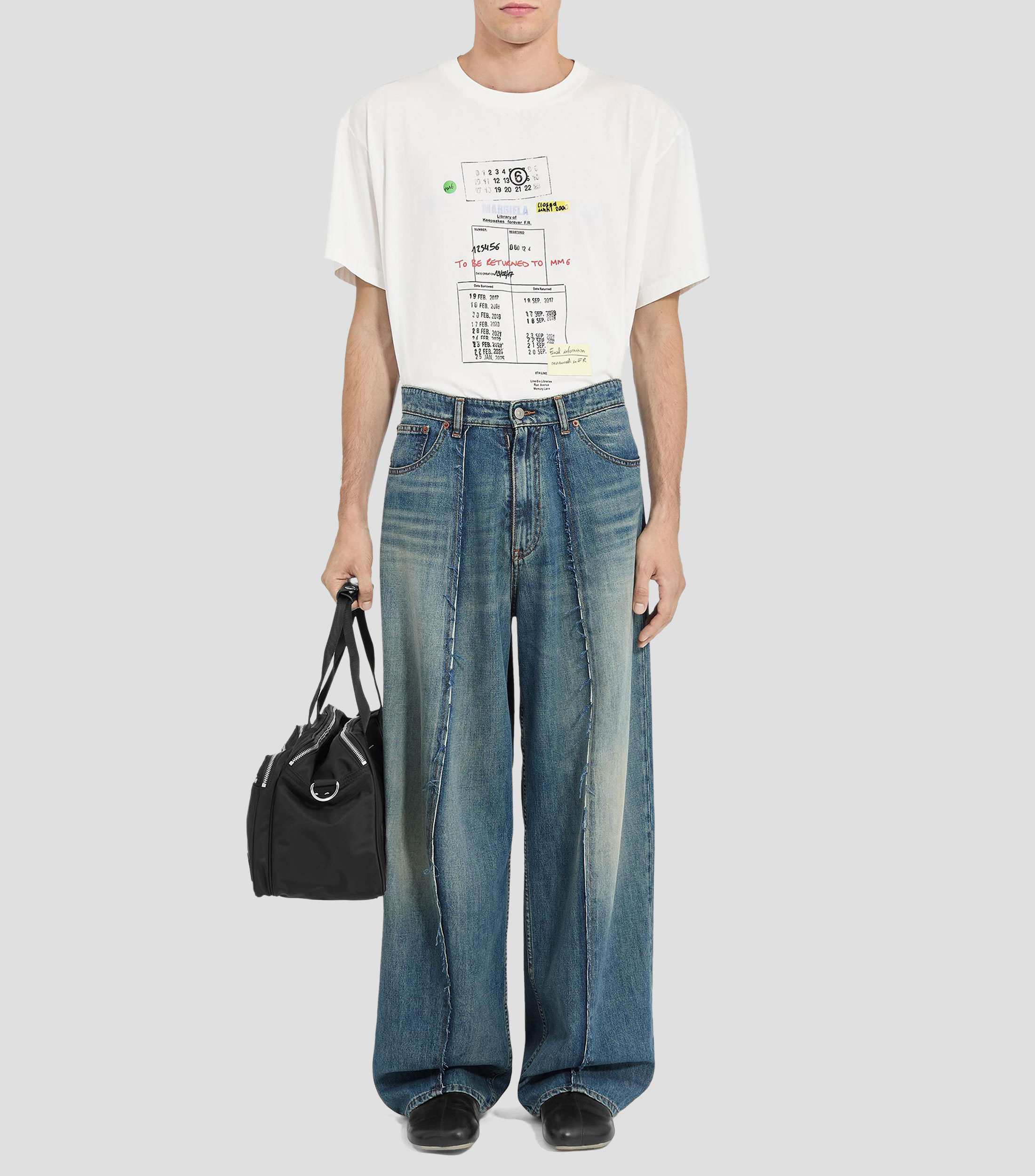 Jeans de corte oversized Hombre