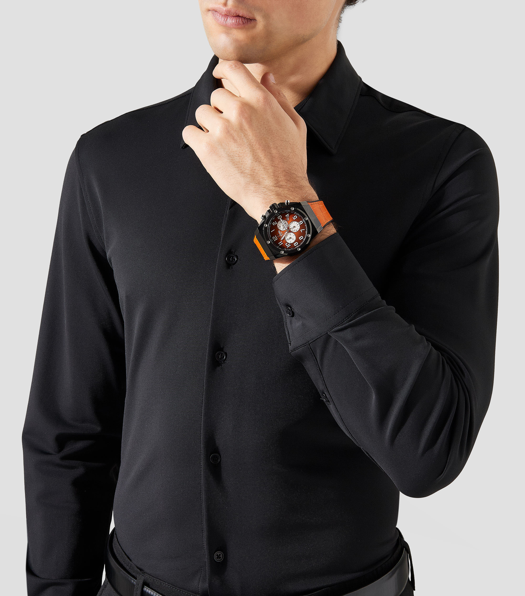 Reloj para Hombre Ace Genesis Deportivo Negro, Naranja
