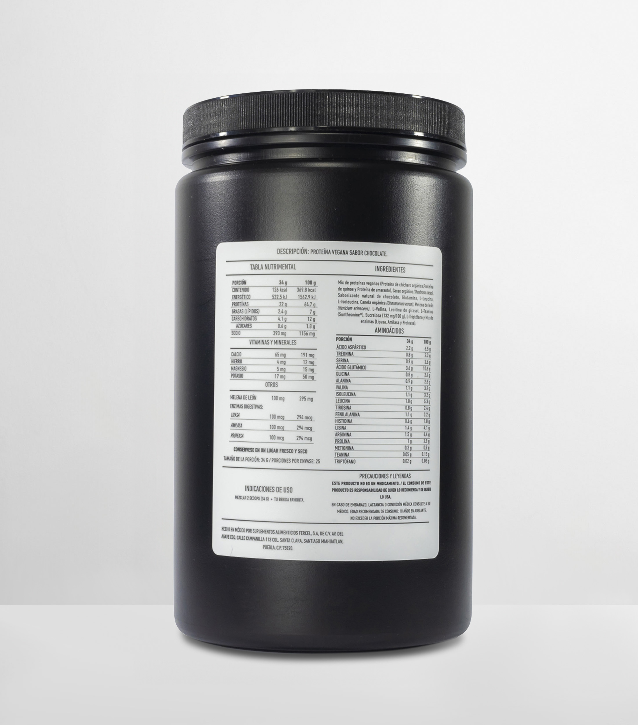 PROTEINA VEGANA COLAGENO CHOCO 850G