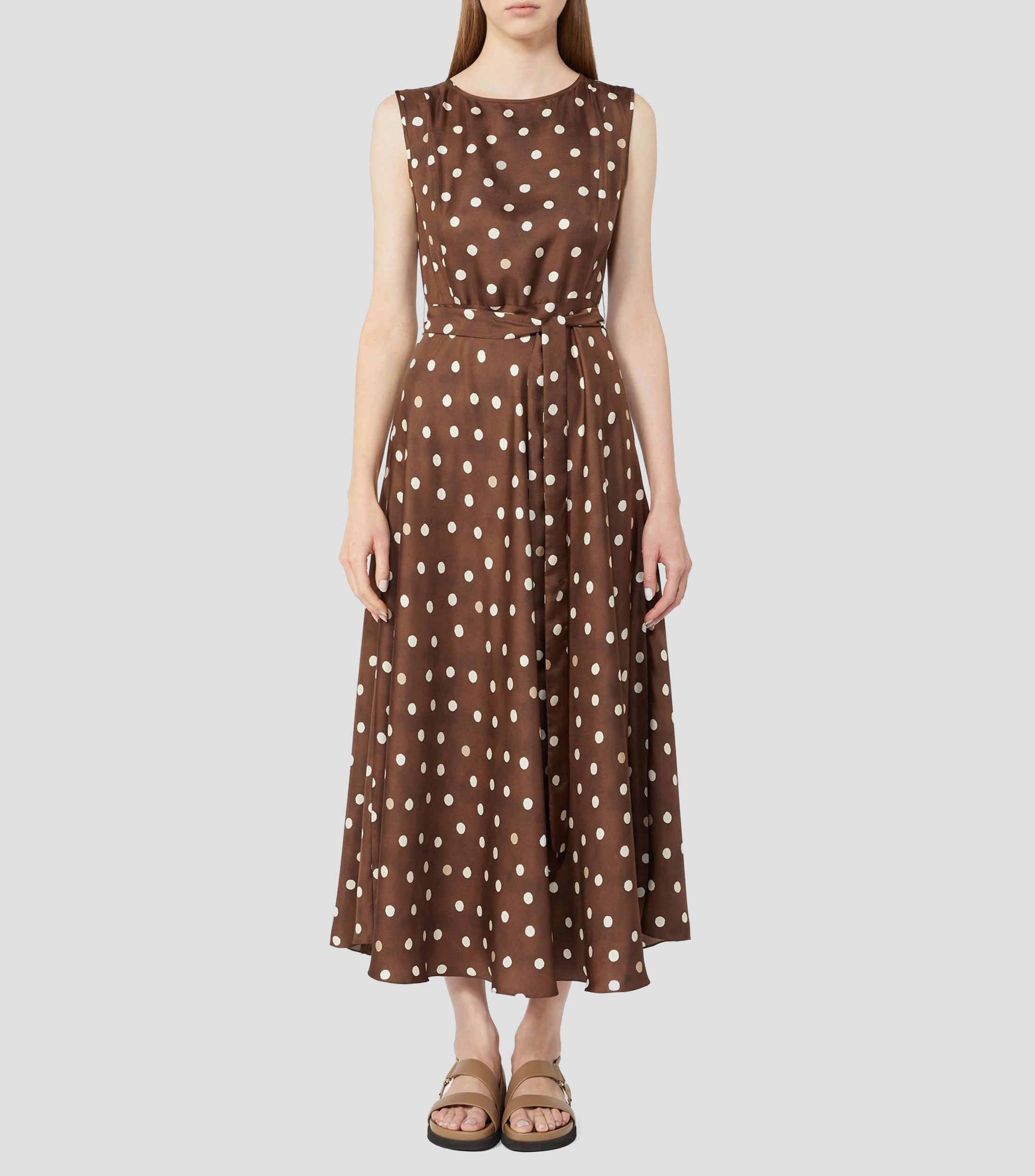 Vestido largo estampado Mujer