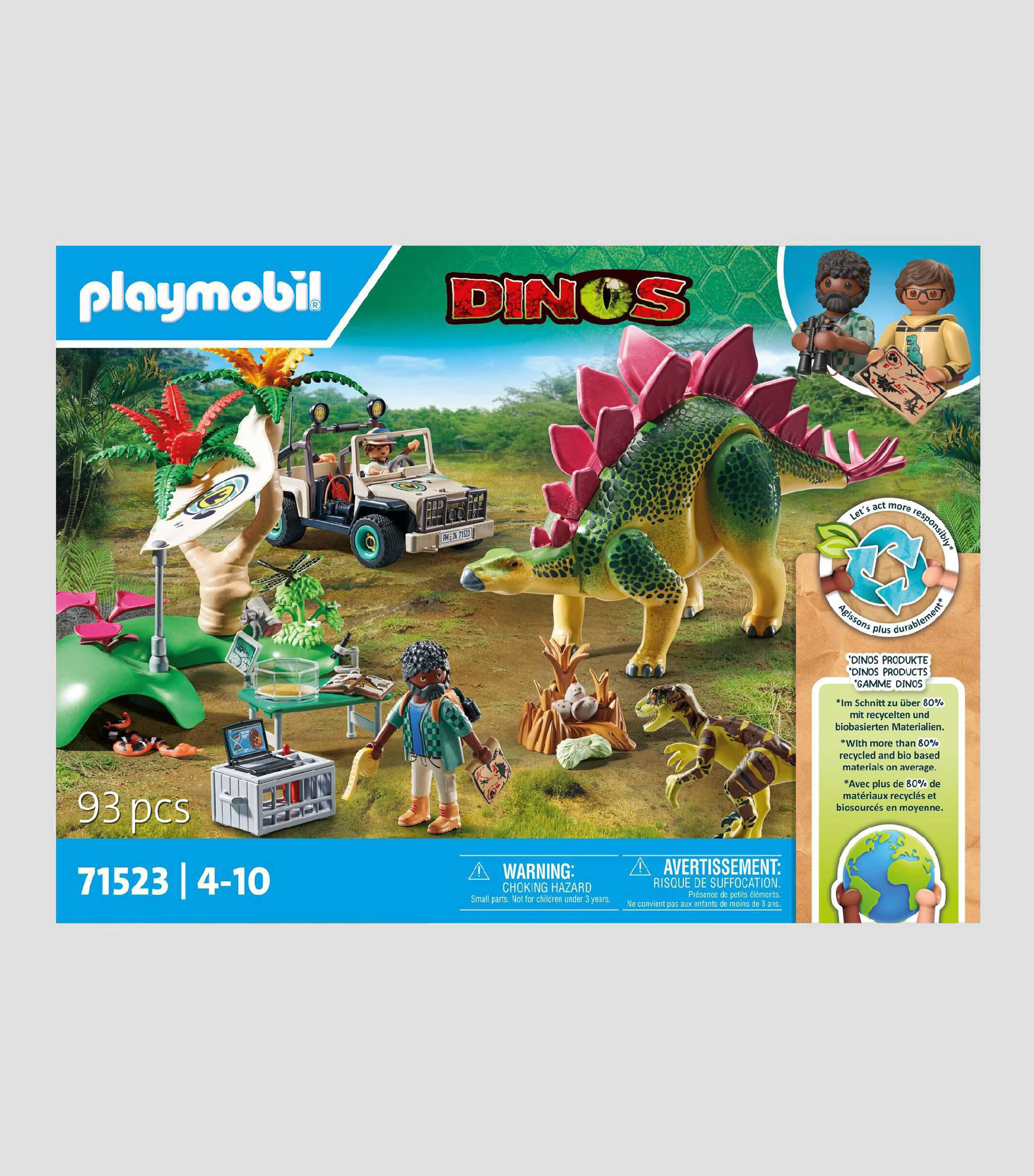 Campamento con dino