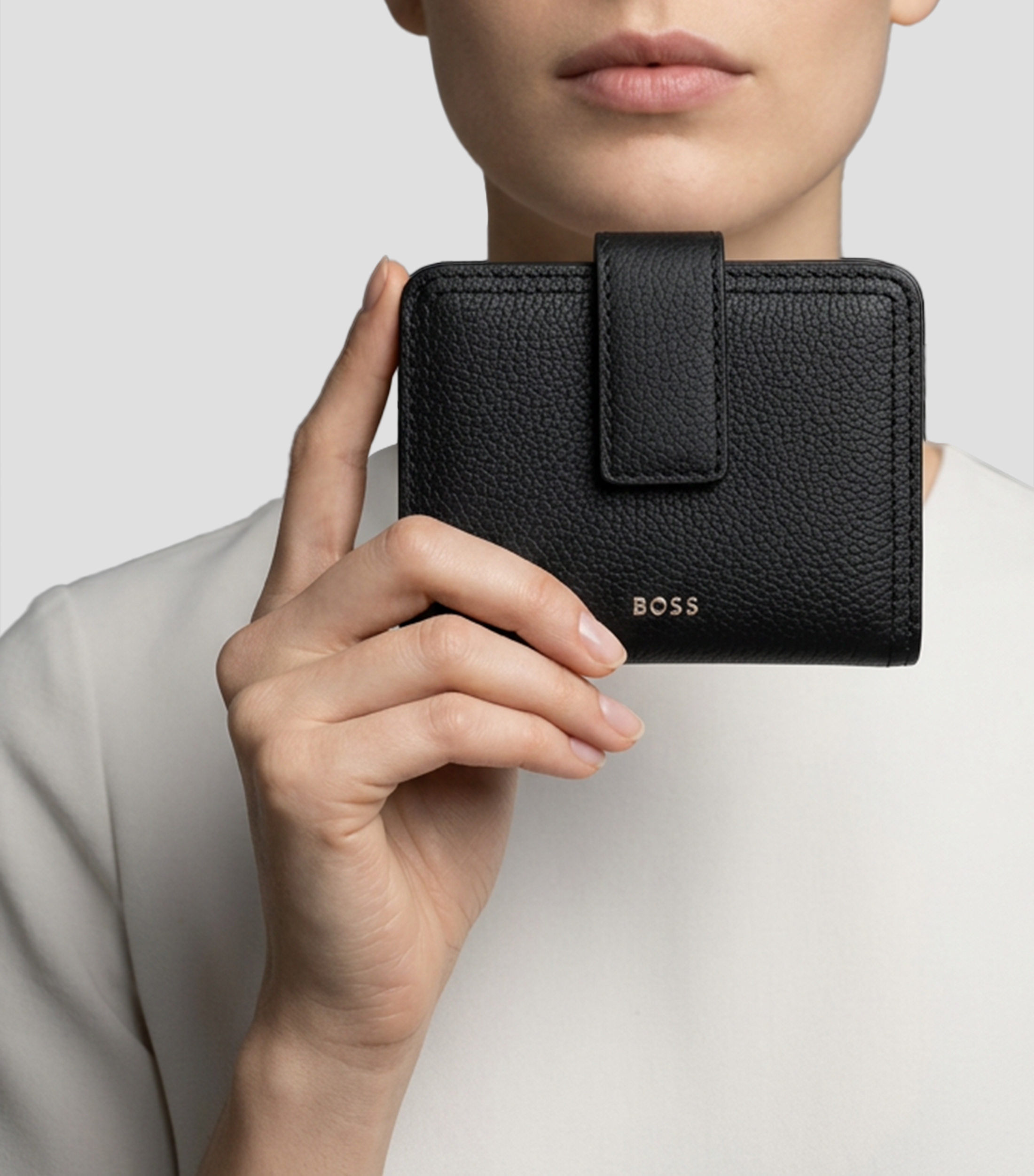 Cartera en Piel lisa Mujer