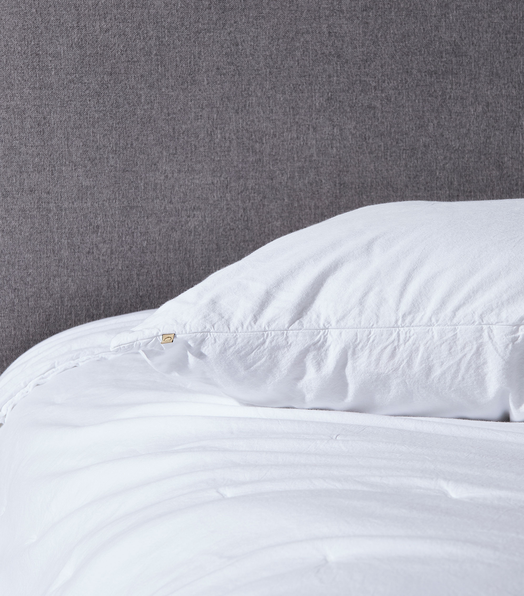 Funda para almohada King Size en algodón Tafeta Blanca