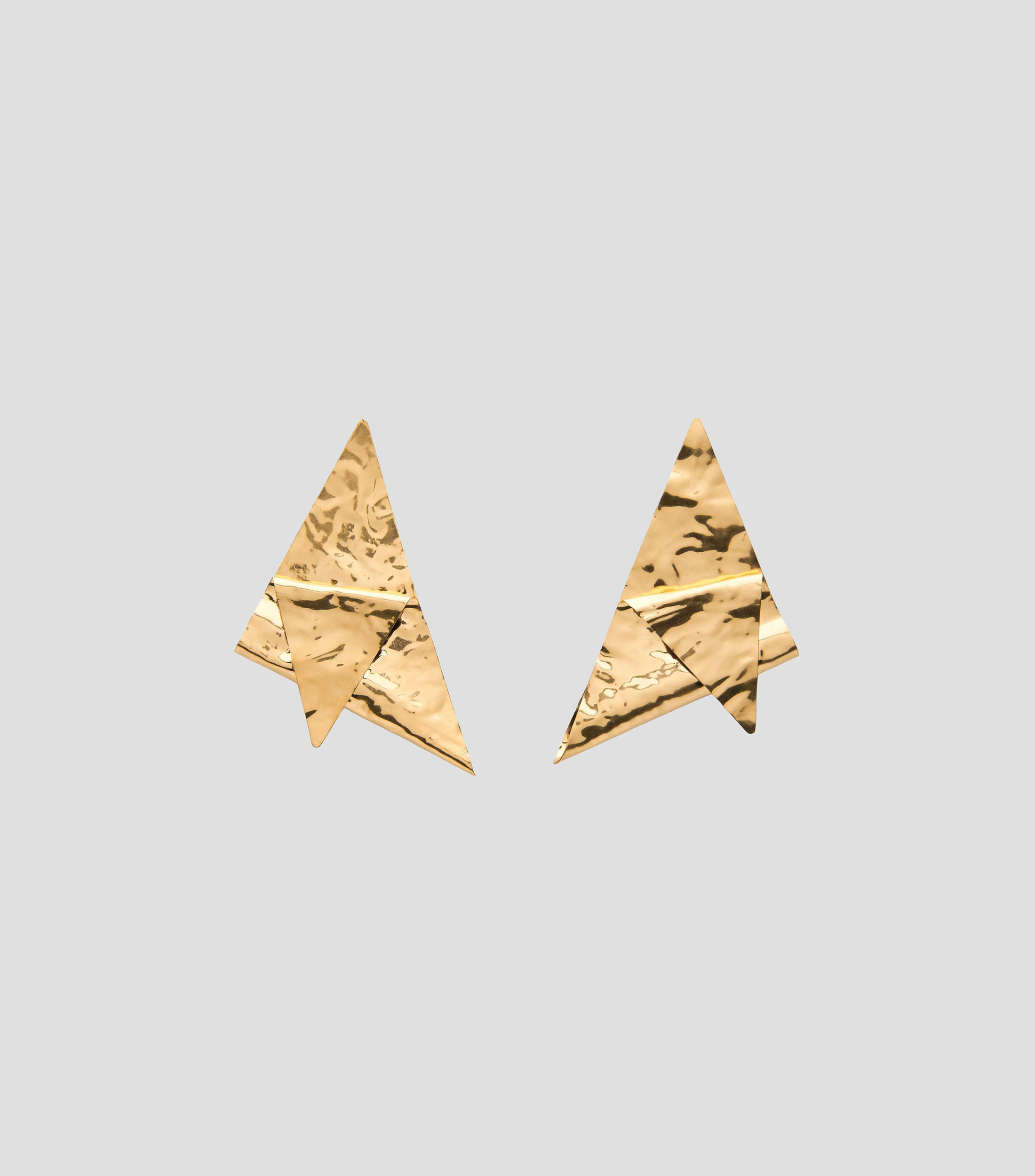 Aretes triangulares grandes Mujer