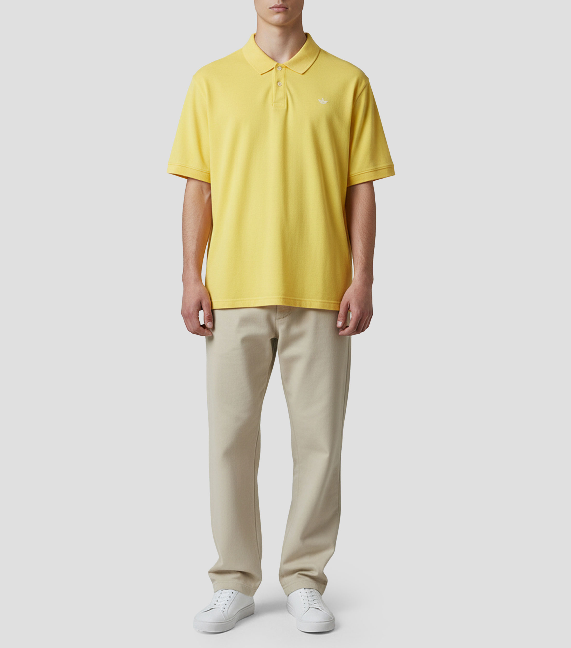Playera tipo polo manga corta lisa Hombre