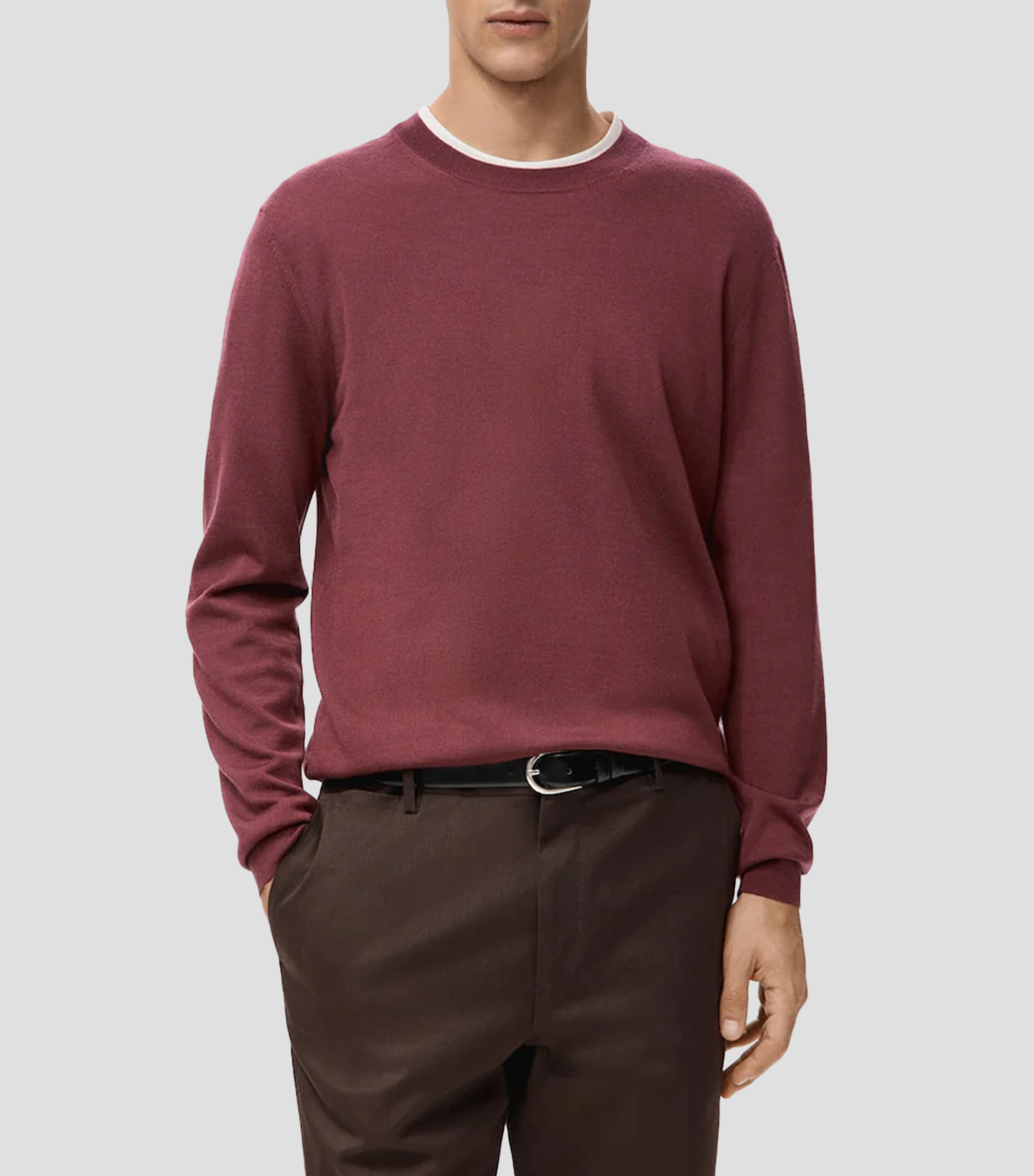 Suéter cuello redondo Hombre