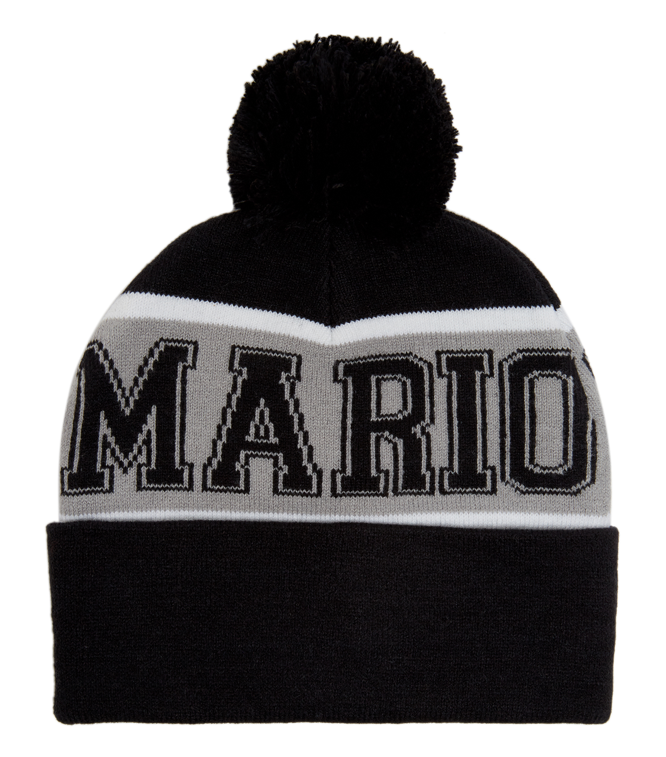 Gorro en tejido de punto Super Mario con pompón Niño