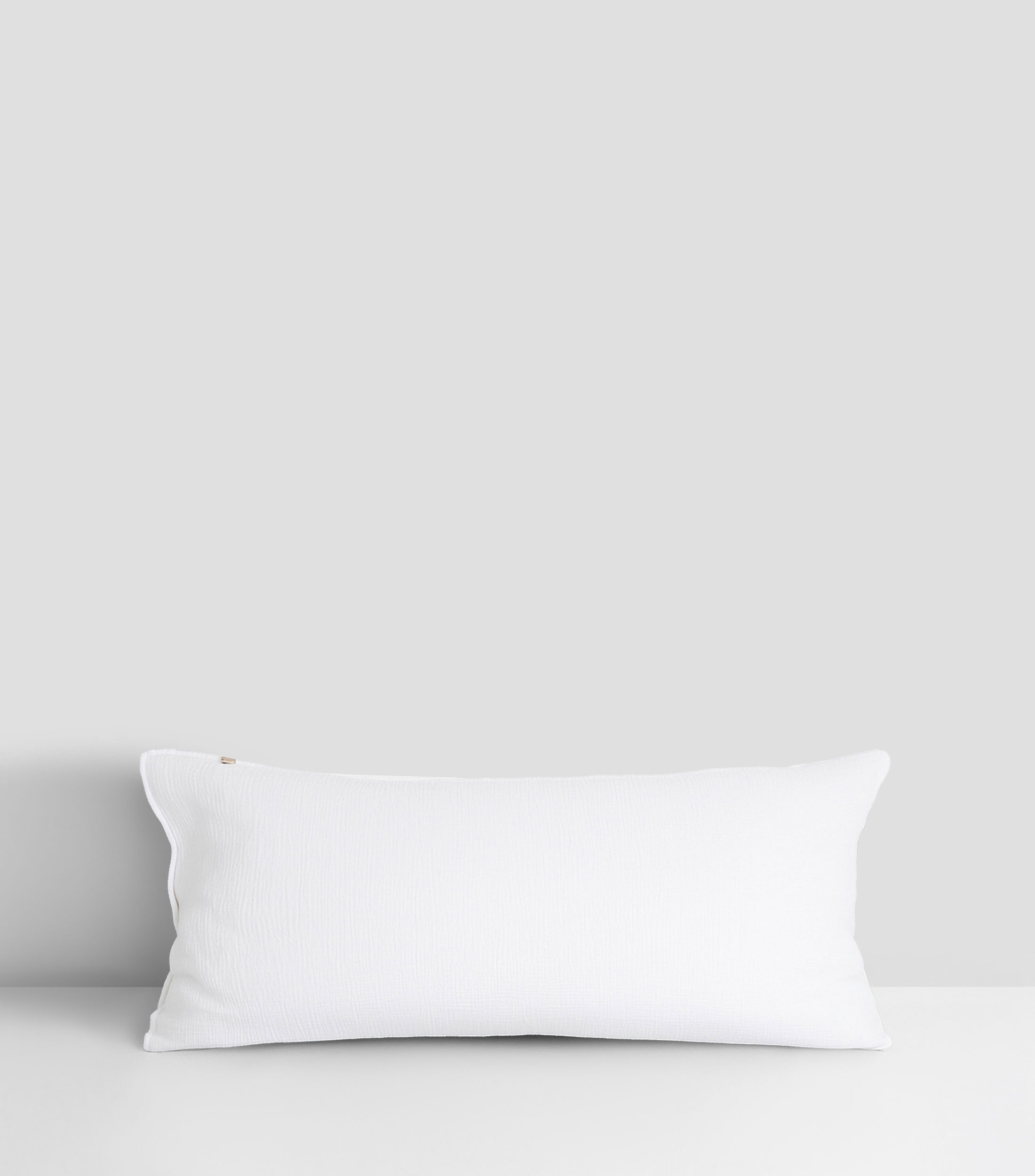 Funda para almohada King Size en algodón Gauze Blanca