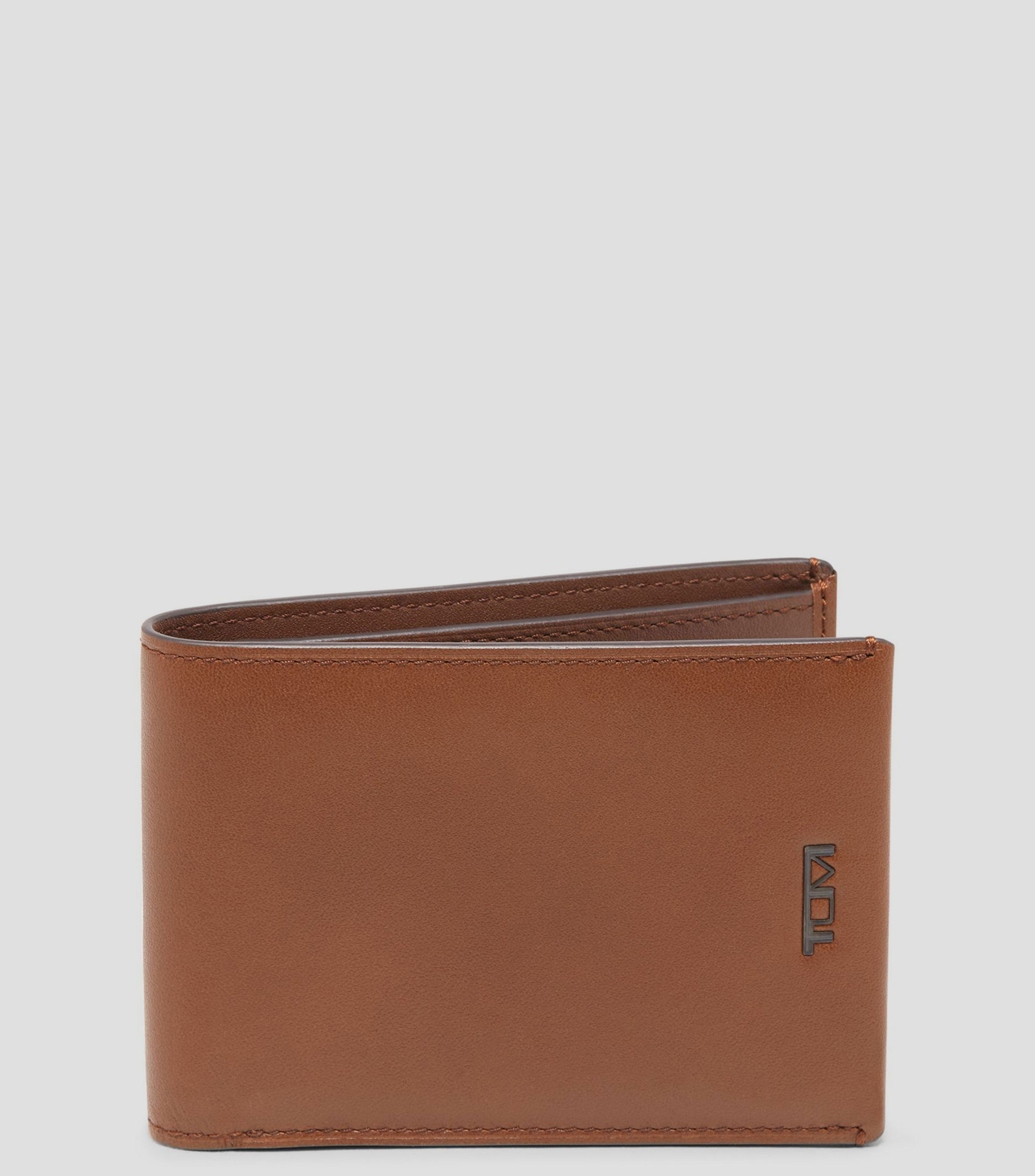 Cartera Bifold en piel Nassau SLG lisa Hombre