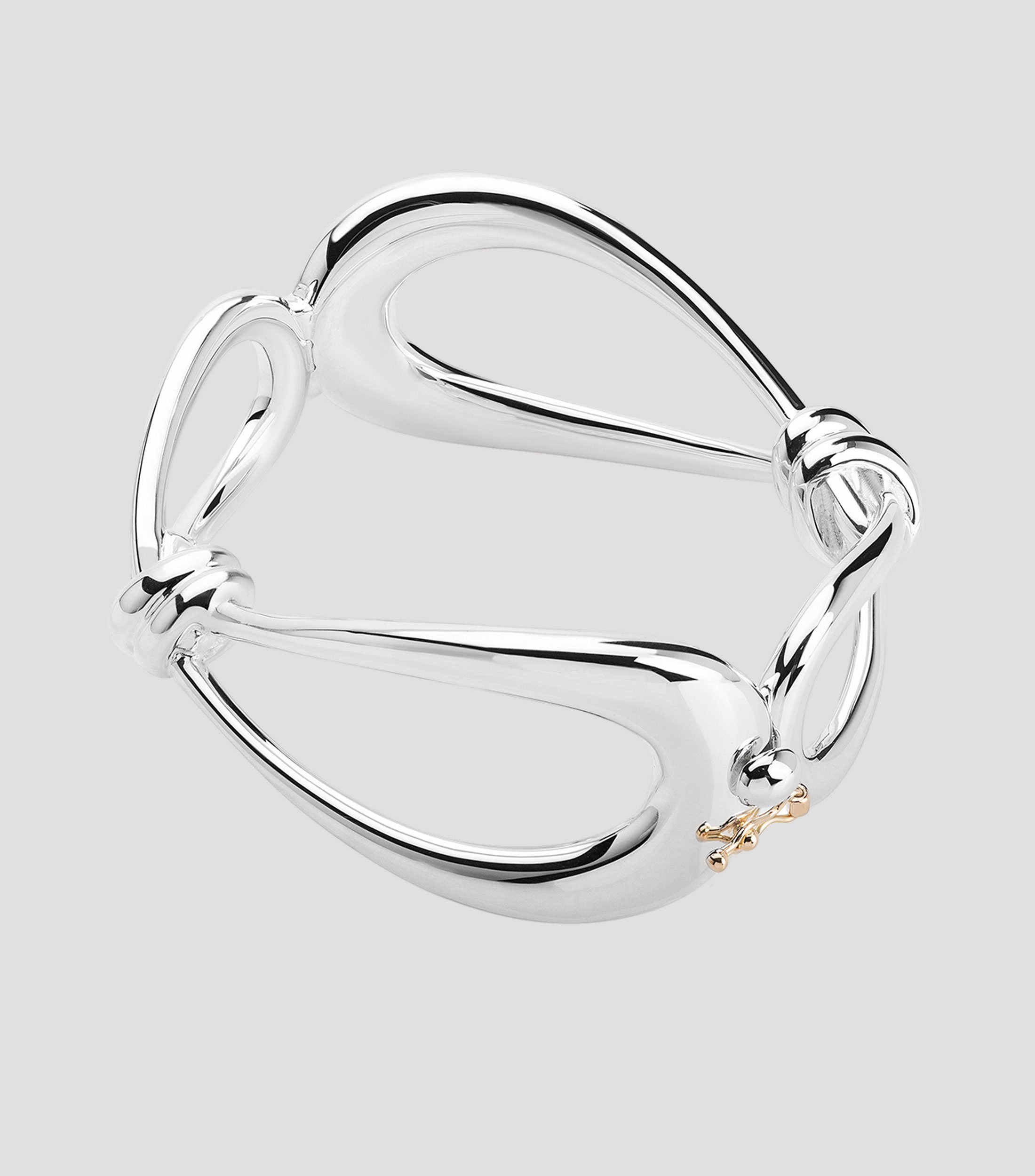 Pulsera rígida en plata Lazada Mujer