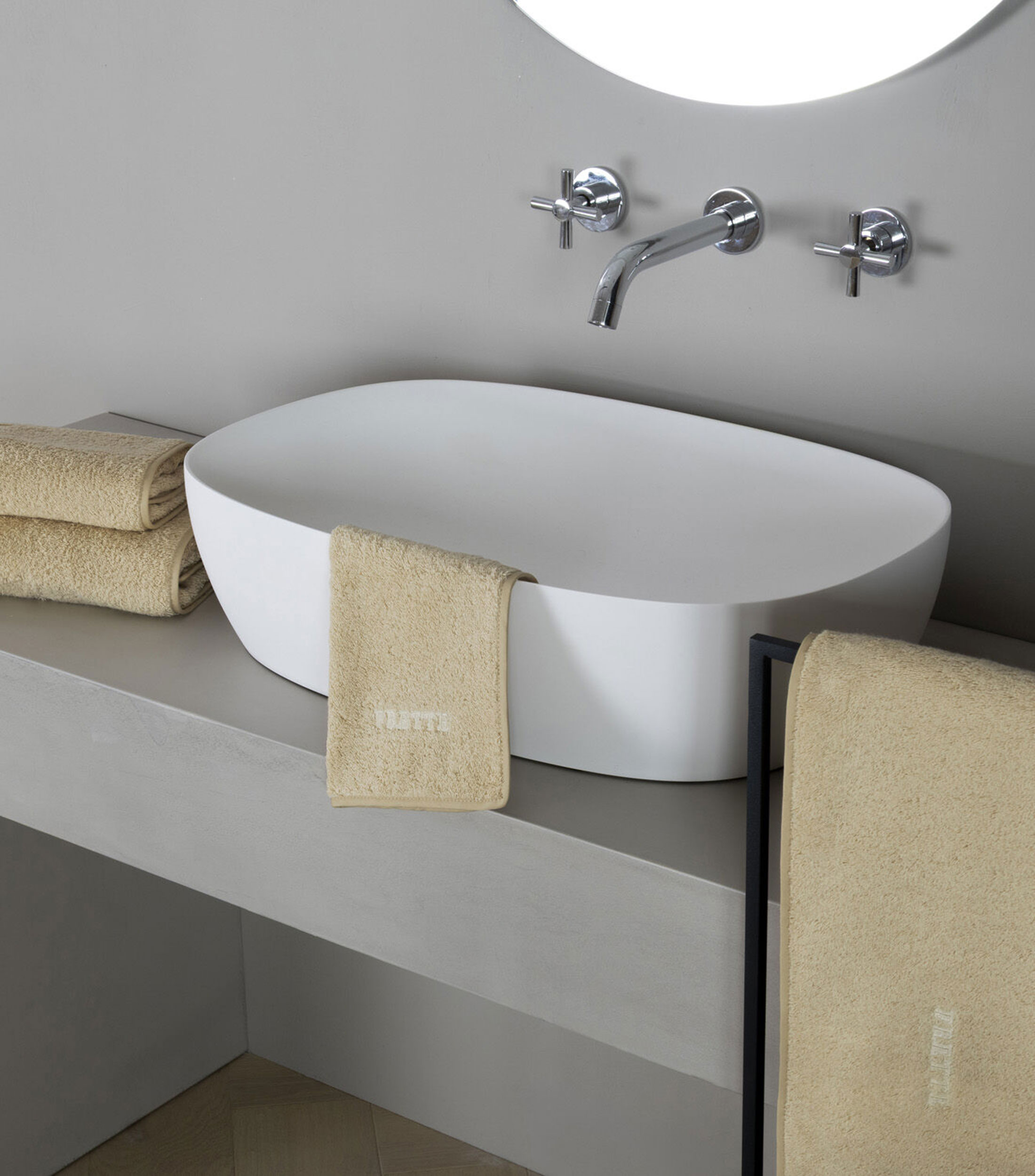Toalla de baño Unito beige claro
