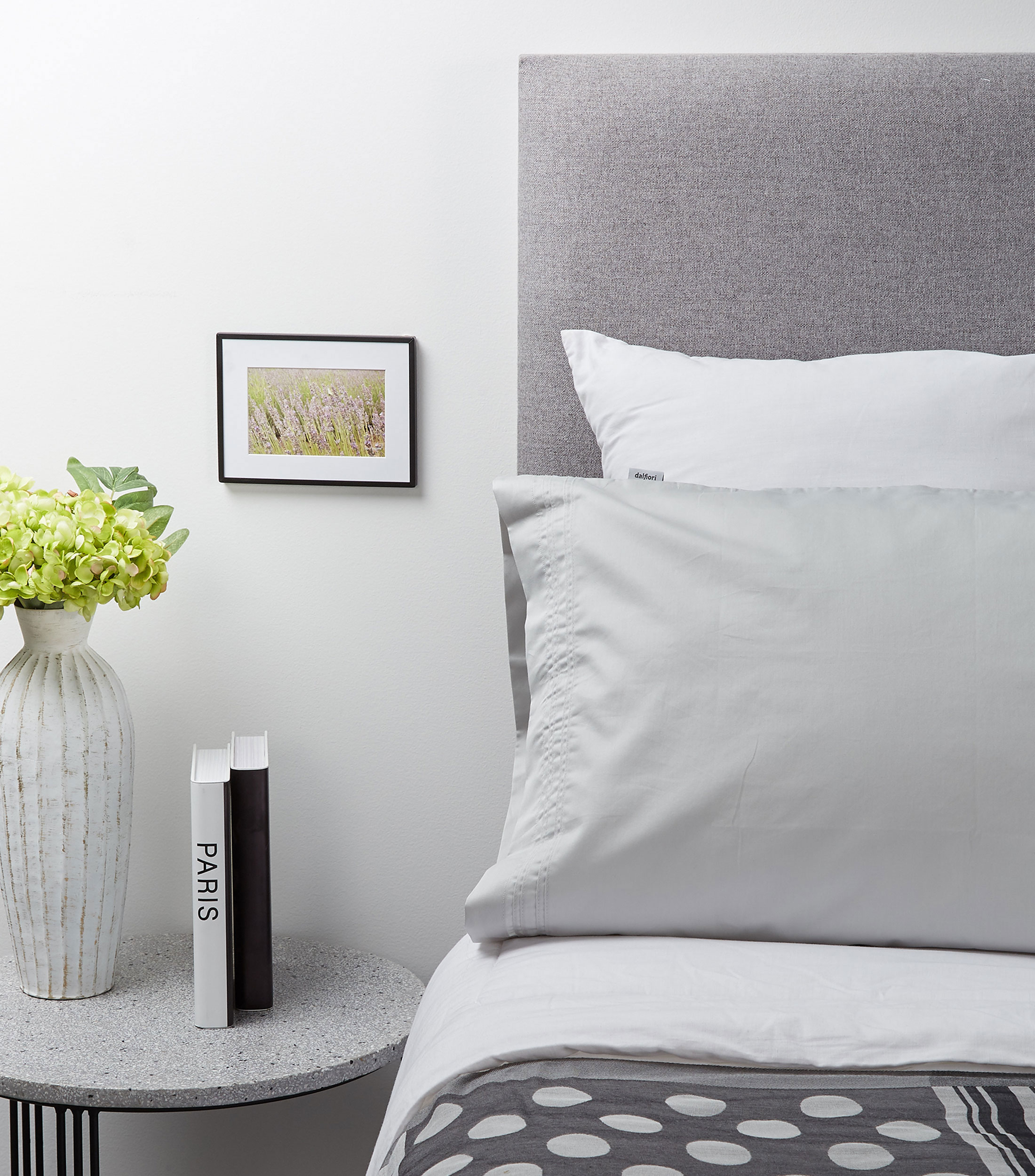 Funda decorativa para almohada Estandar Tarento Gris