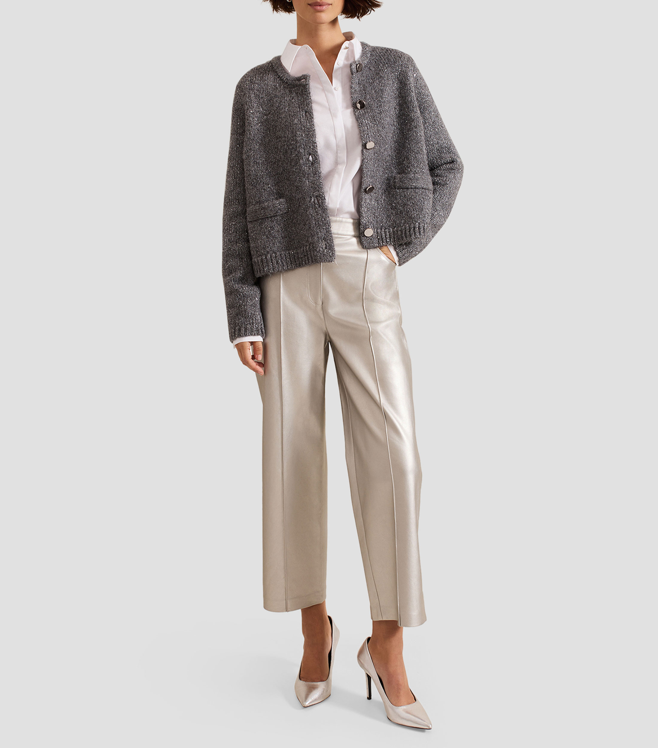 Cardigan Eden Sequin Kinitted Mujer