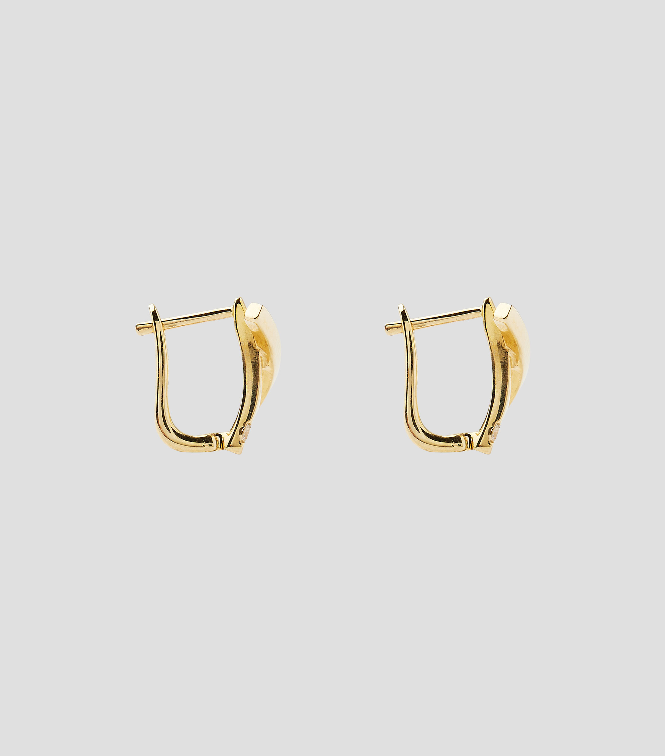 Aretes en Oro blanco de 18 Kilates con brillantes Mujer