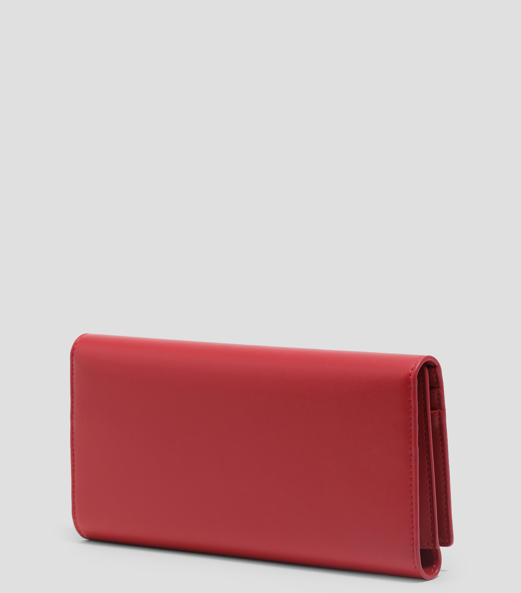 Cartera continental piel roja Mujer
