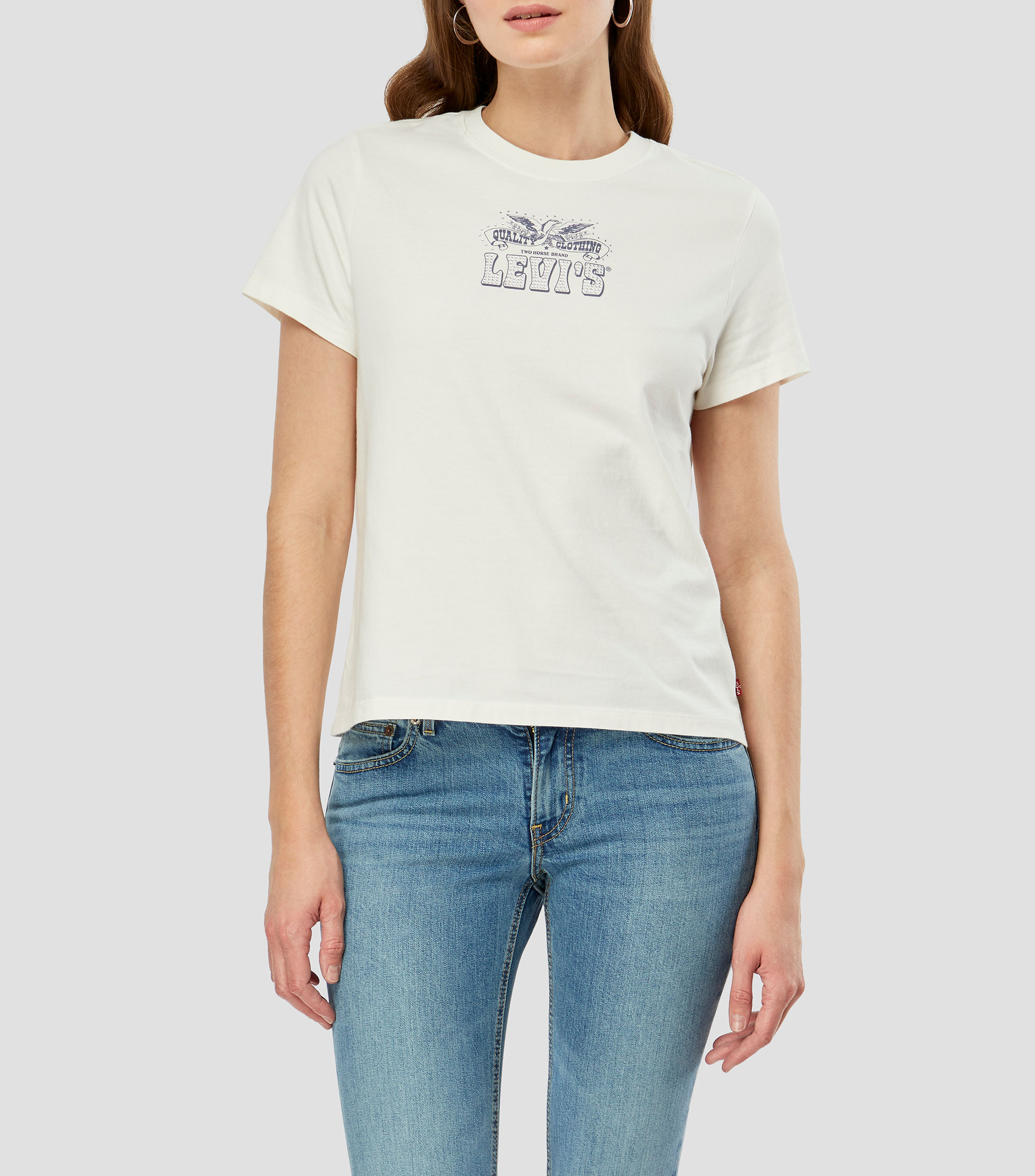 Playera cuello redondo manga corta lisa Mujer