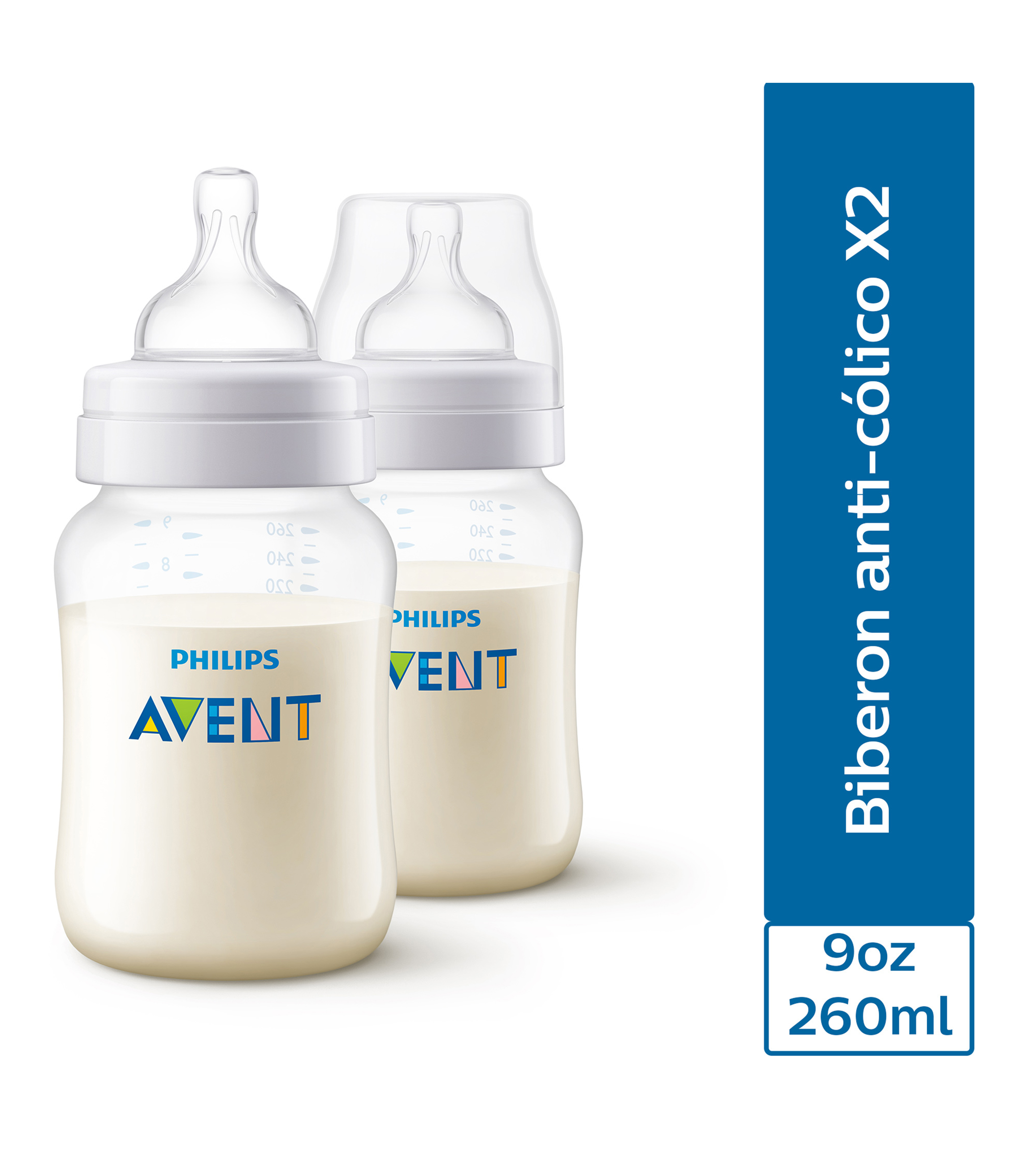 Set 2 Biberones Classic+ de 260 ml