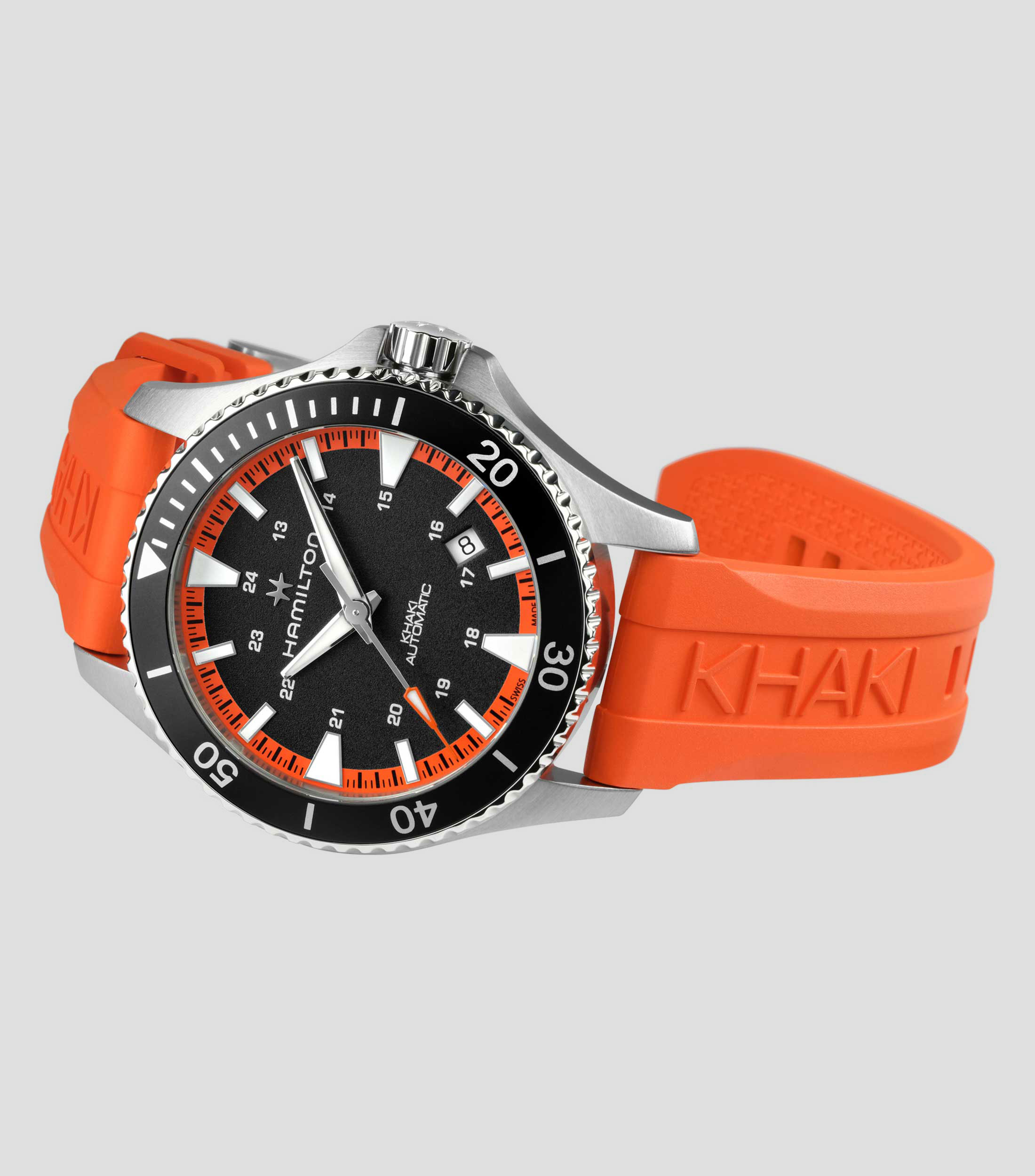 Reloj Unisex Deportivo Plateada, Negra