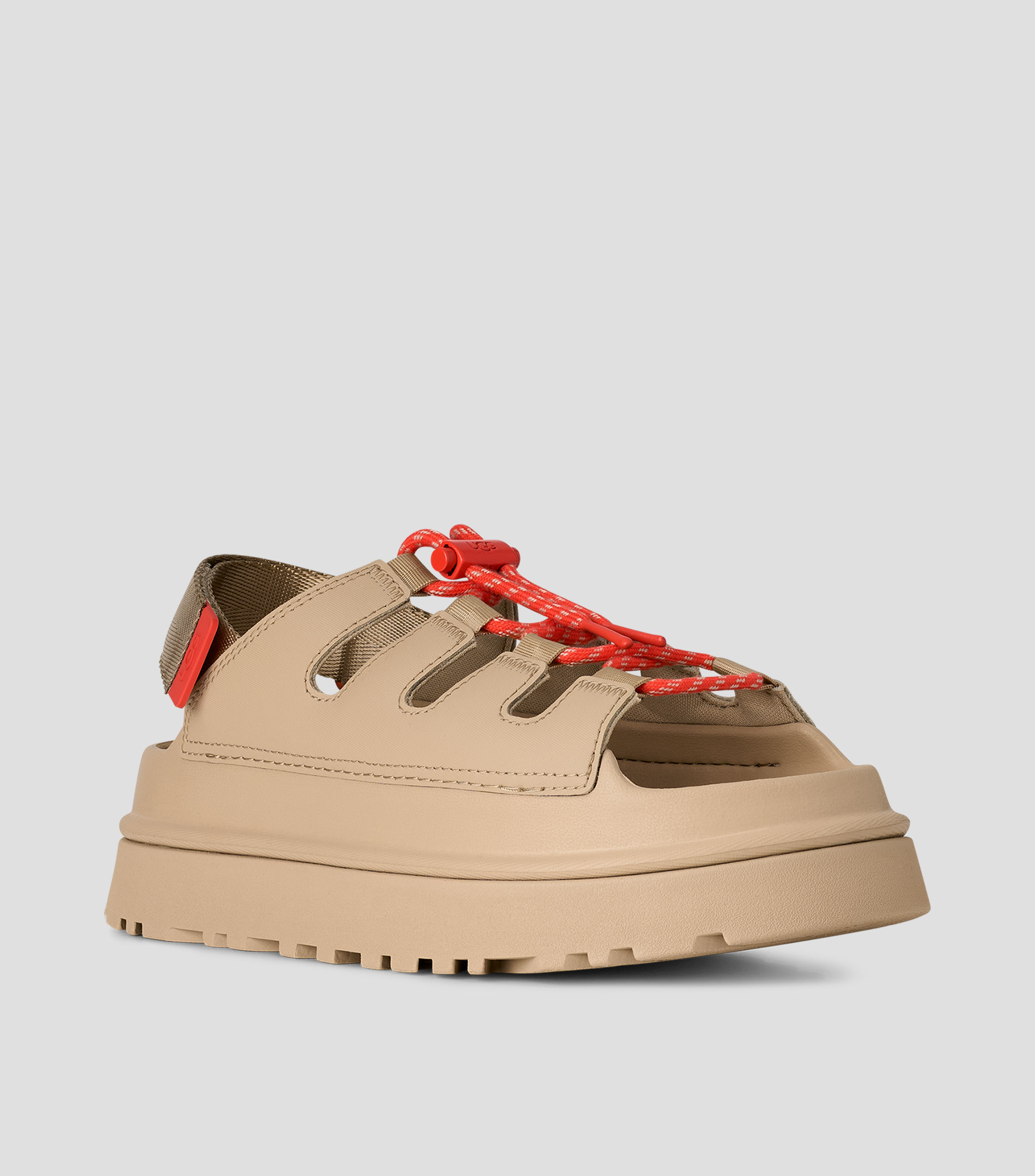 Sandalias planas con plataforma GoldenGlow Mujer