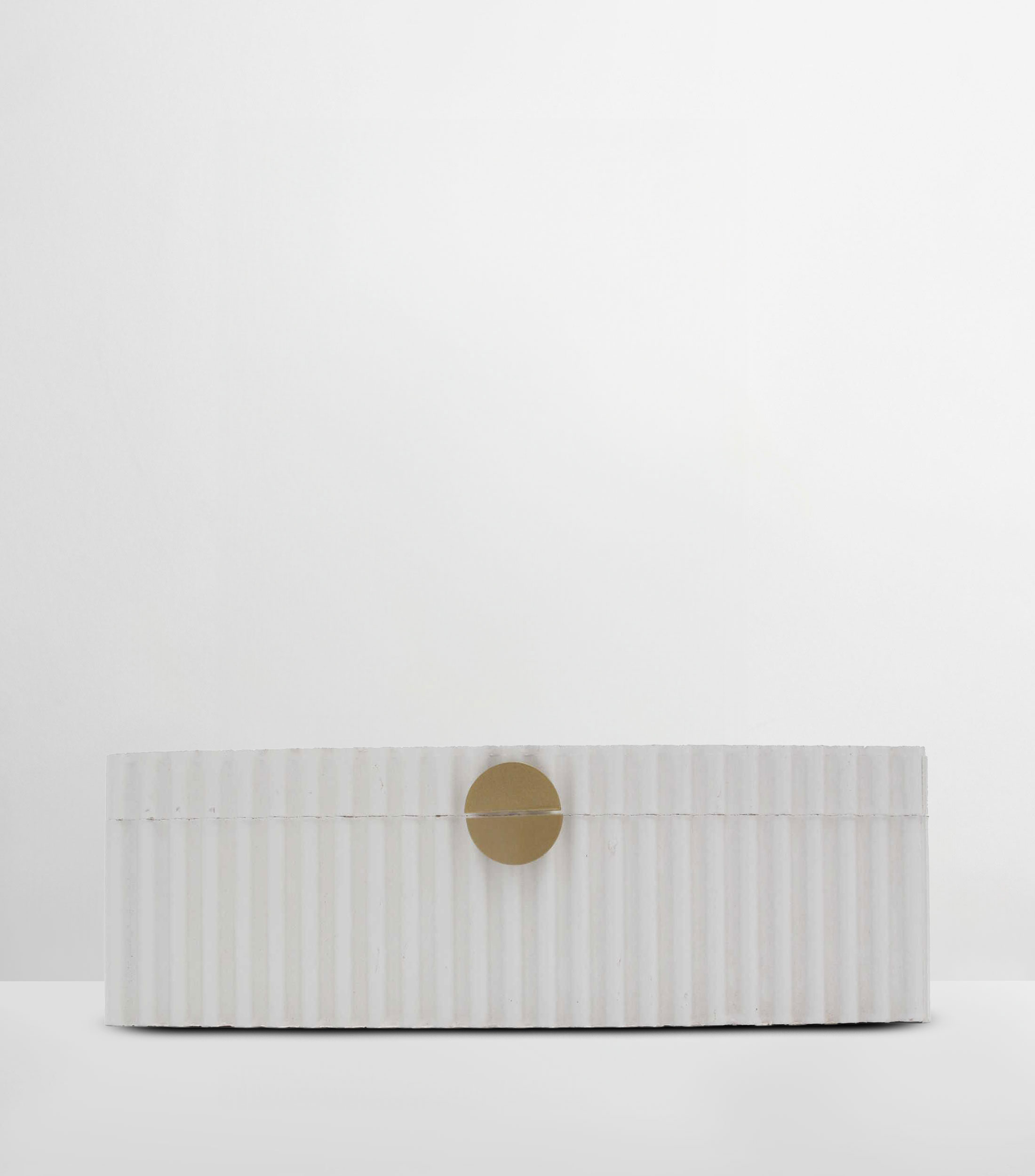 Caja decorativa Liz blanca en madera